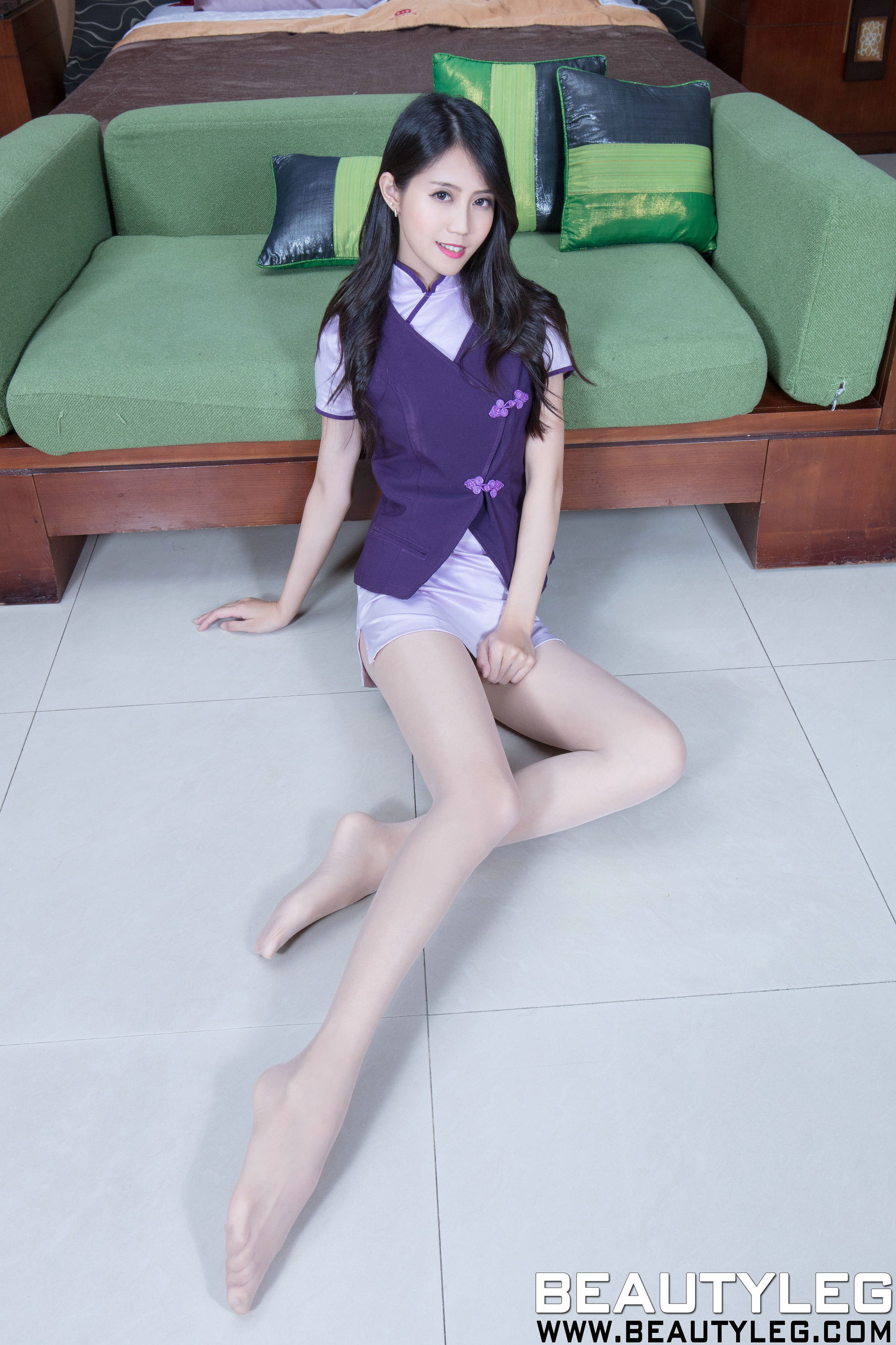 腿模Candy《肉丝制服》 [BeautyLeg] No.1546 美腿