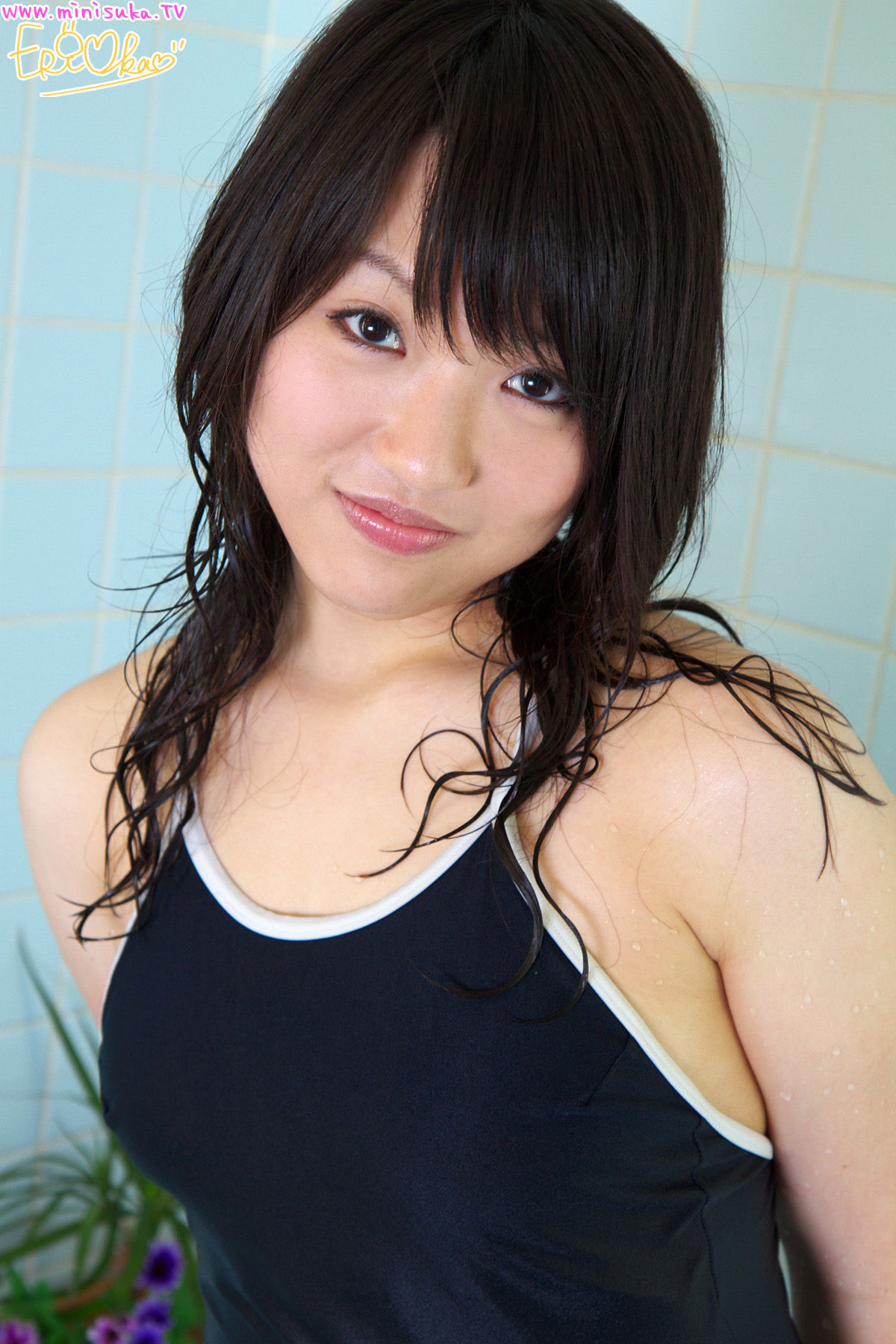Eri Oka 岡英里《浴室湿身死库水》 [Minisuka.tv]