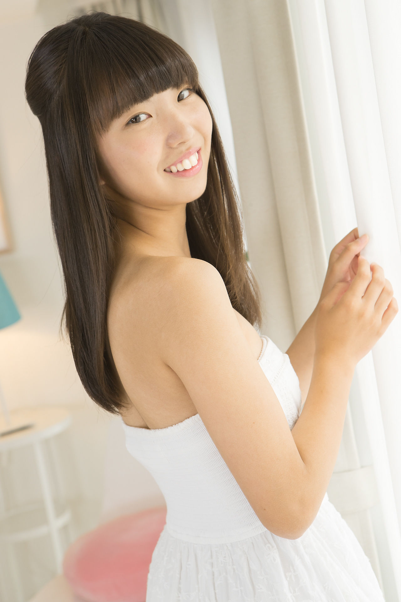 Kazane Nagatomo 永友風音《白色连衣裙》 [Minisuka.tv]