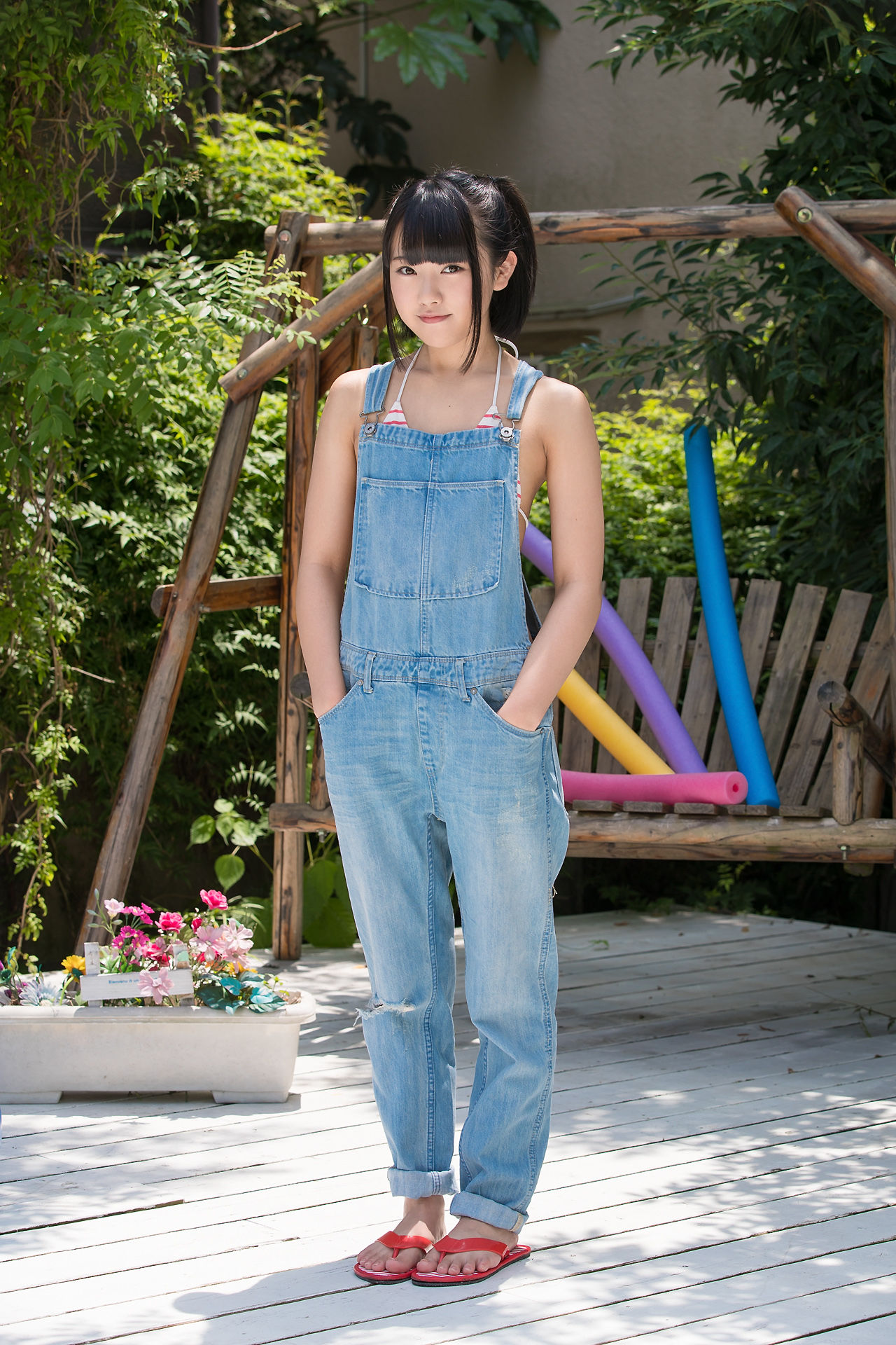 Anju Kouzuki 香月杏珠《吊带牛仔裤》 [Minisuka.tv]