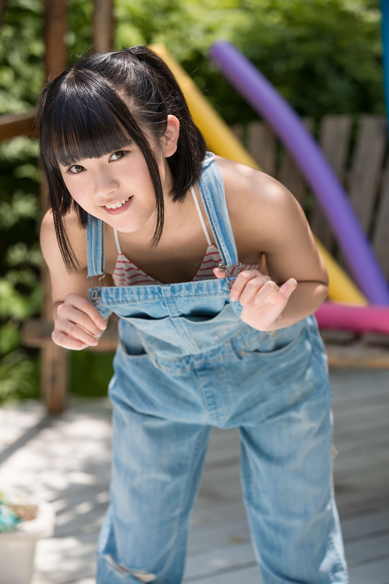Anju Kouzuki 香月杏珠《吊带牛仔裤》 [Minisuka.tv]