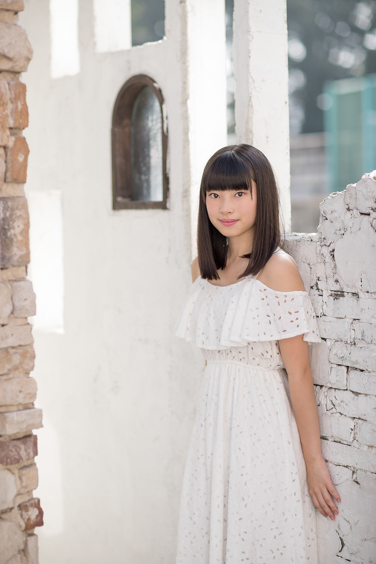 Sena Shinonome 東雲せな《白裙少女》 [Minisuka.tv]