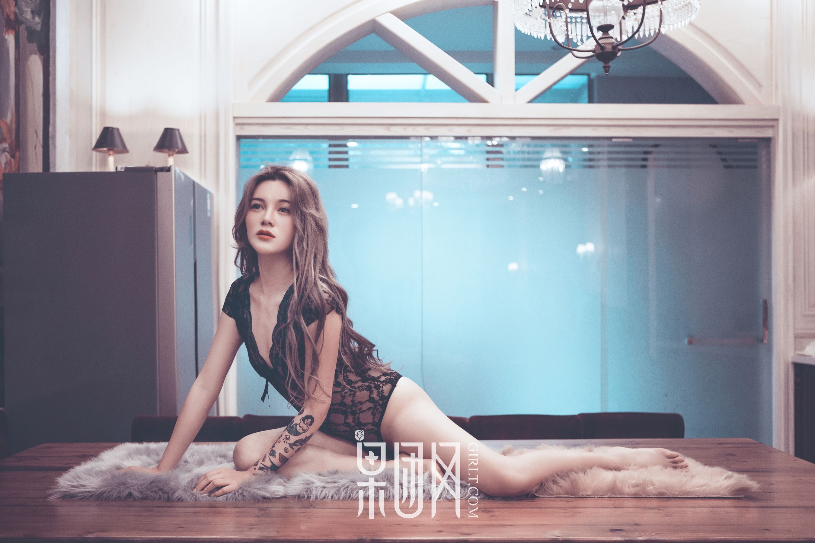 小白《蕾丝透视，性感妩媚！》 [果团网Girlt] No.110