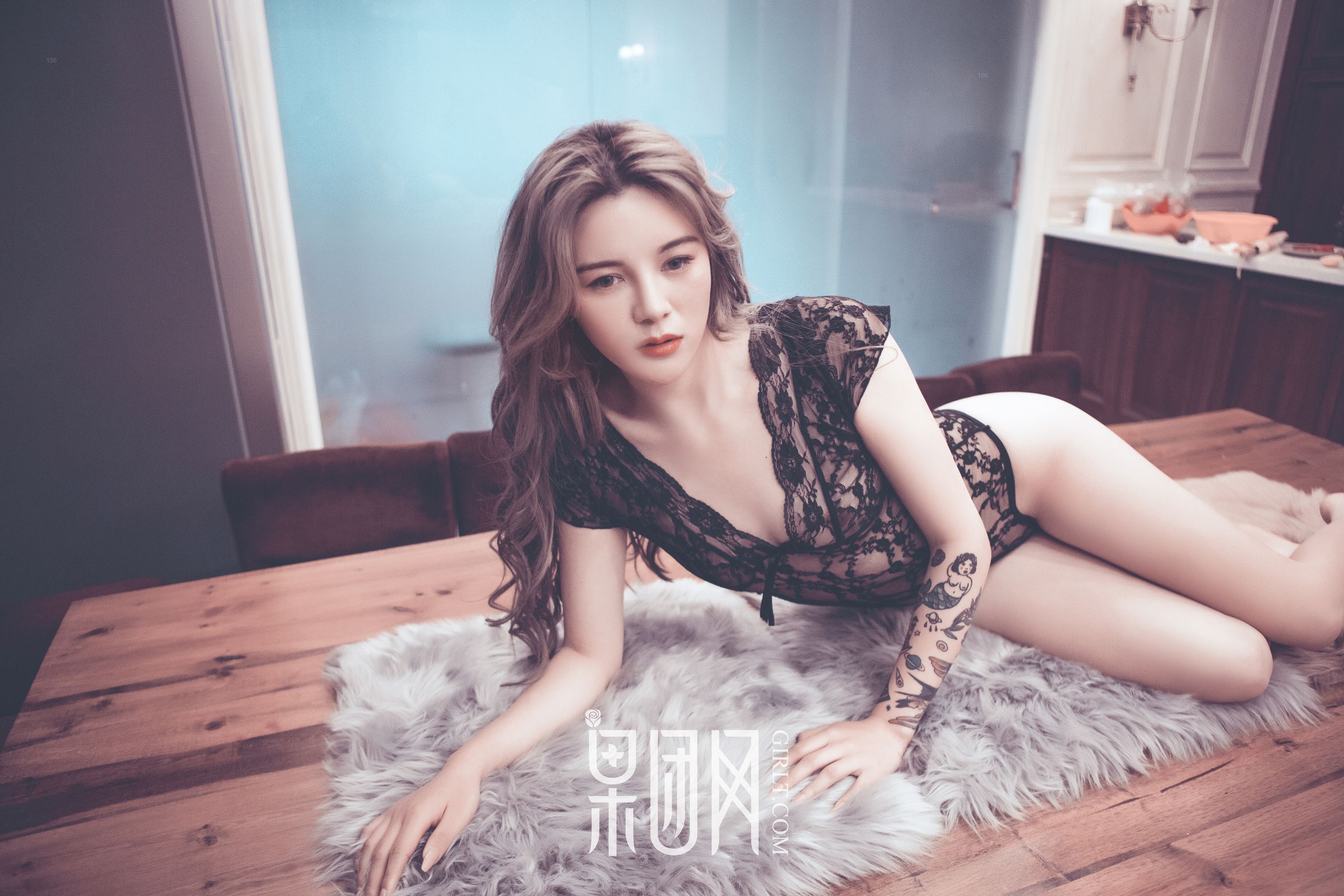 小白《蕾丝透视，性感妩媚！》 [果团网Girlt] No.110