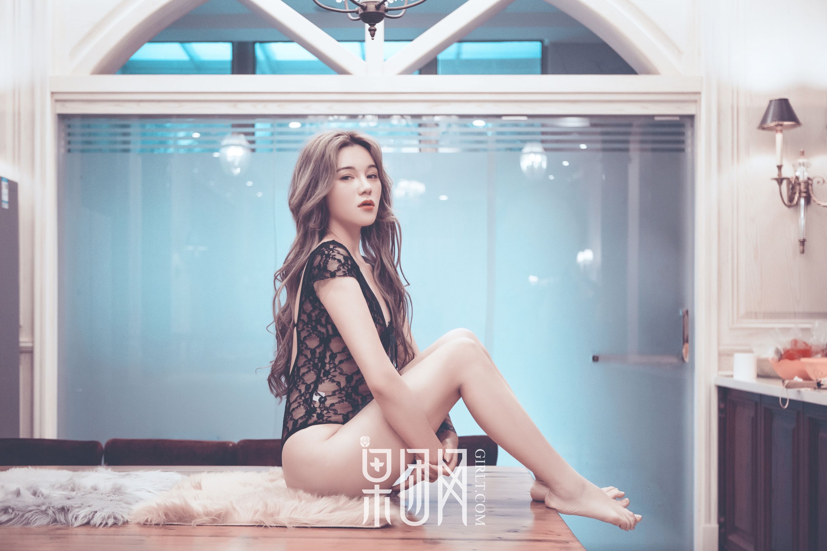 小白《蕾丝透视，性感妩媚！》 [果团网Girlt] No.110