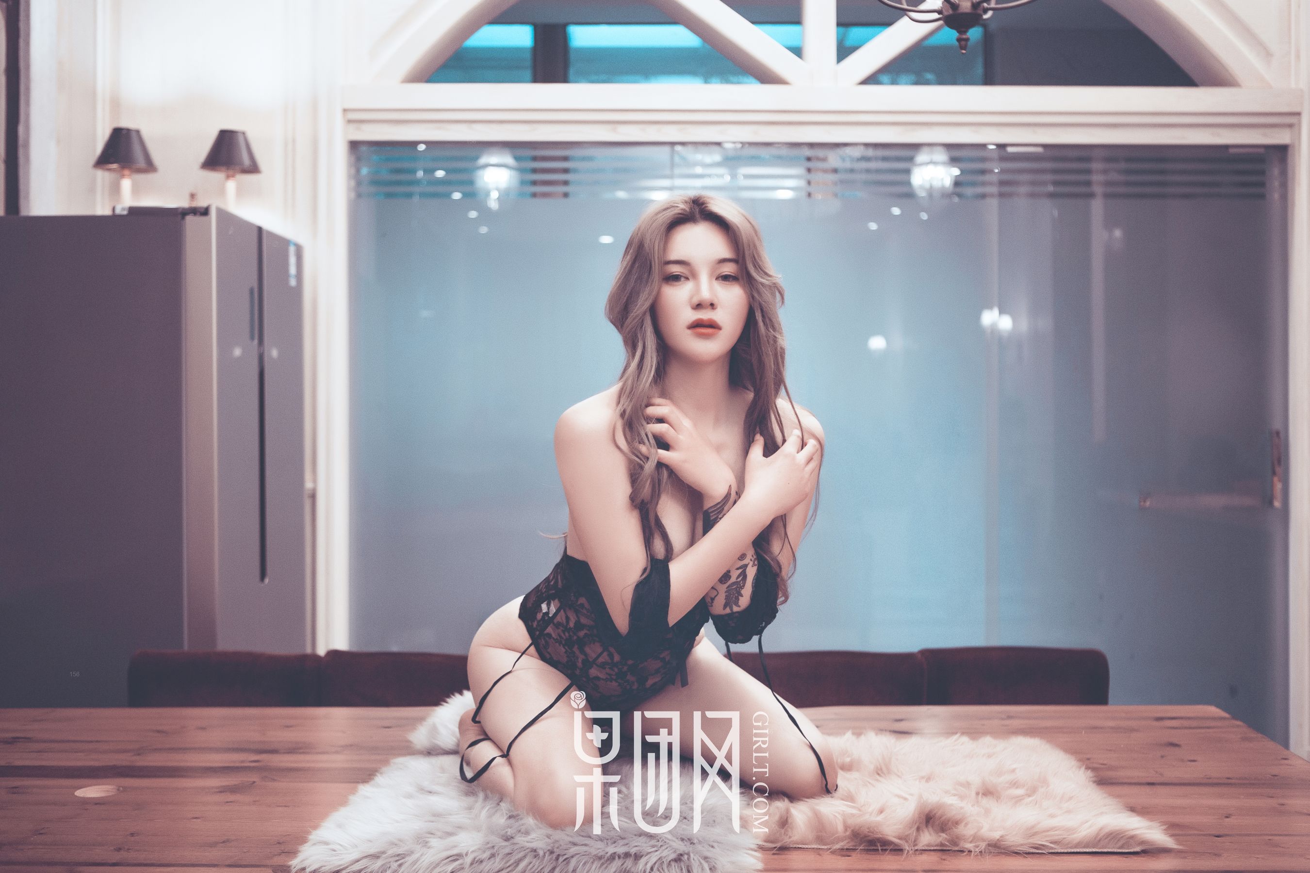 小白《蕾丝透视，性感妩媚！》 [果团网Girlt] No.110