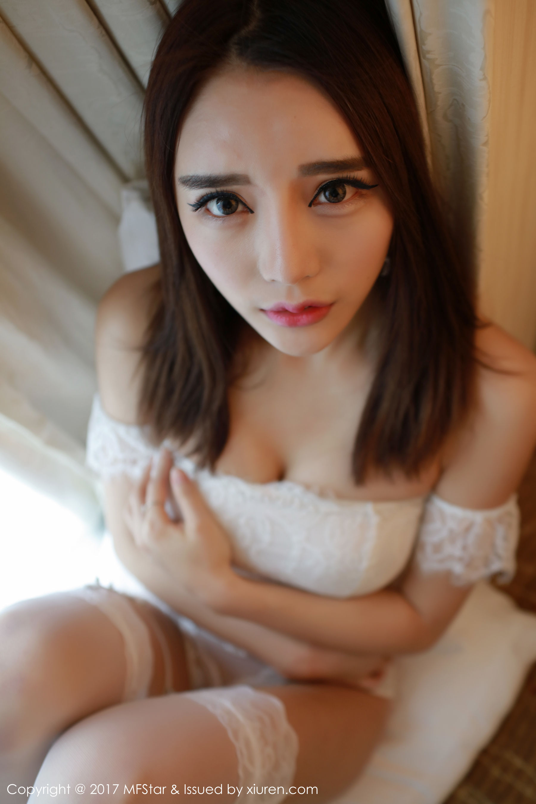 璐璐《白色蕾丝内衣》 [模范学院MFStar] VOL.113