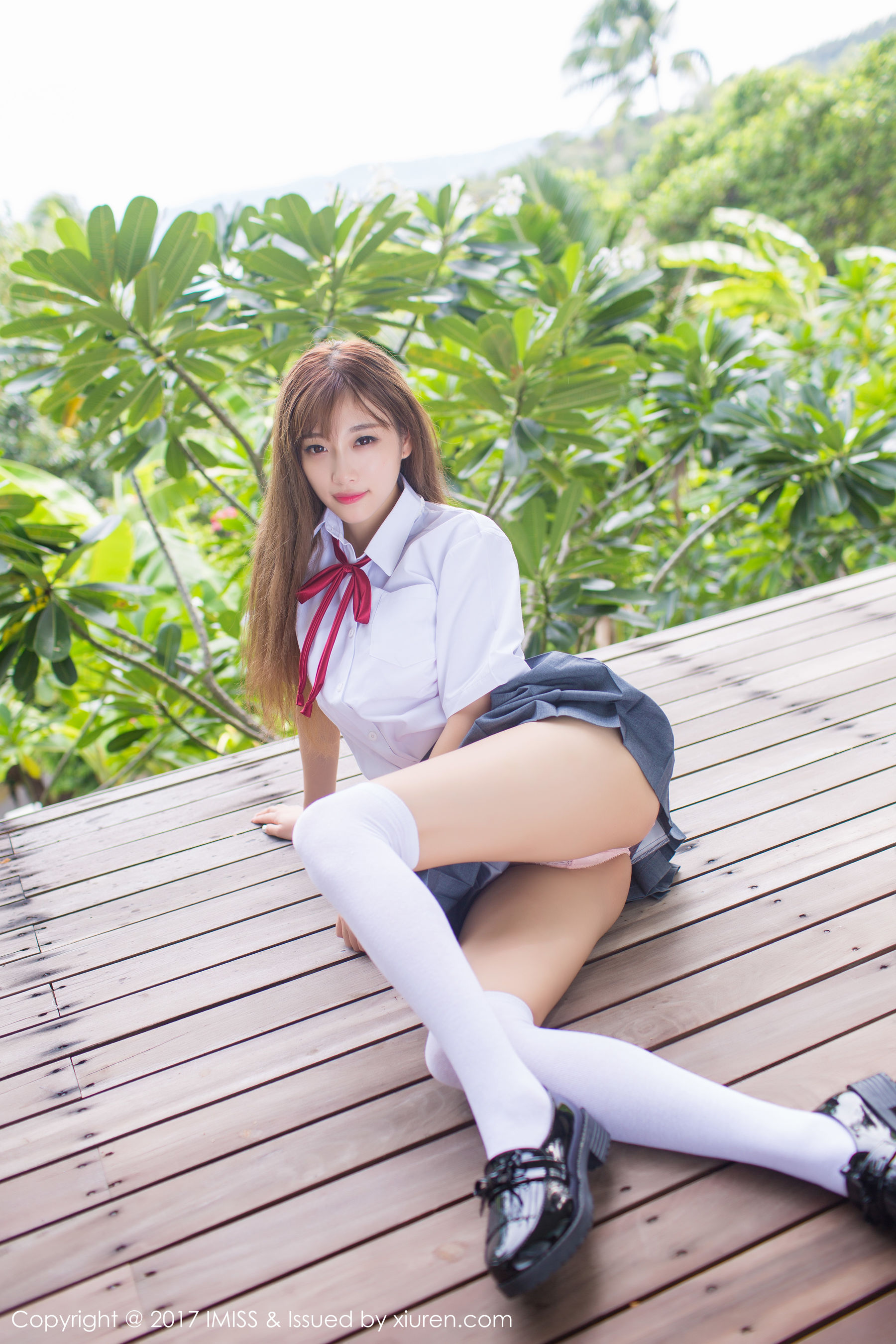 杨晨晨sugar《室外校服系列》 [爱蜜社IMiss] VOL.195