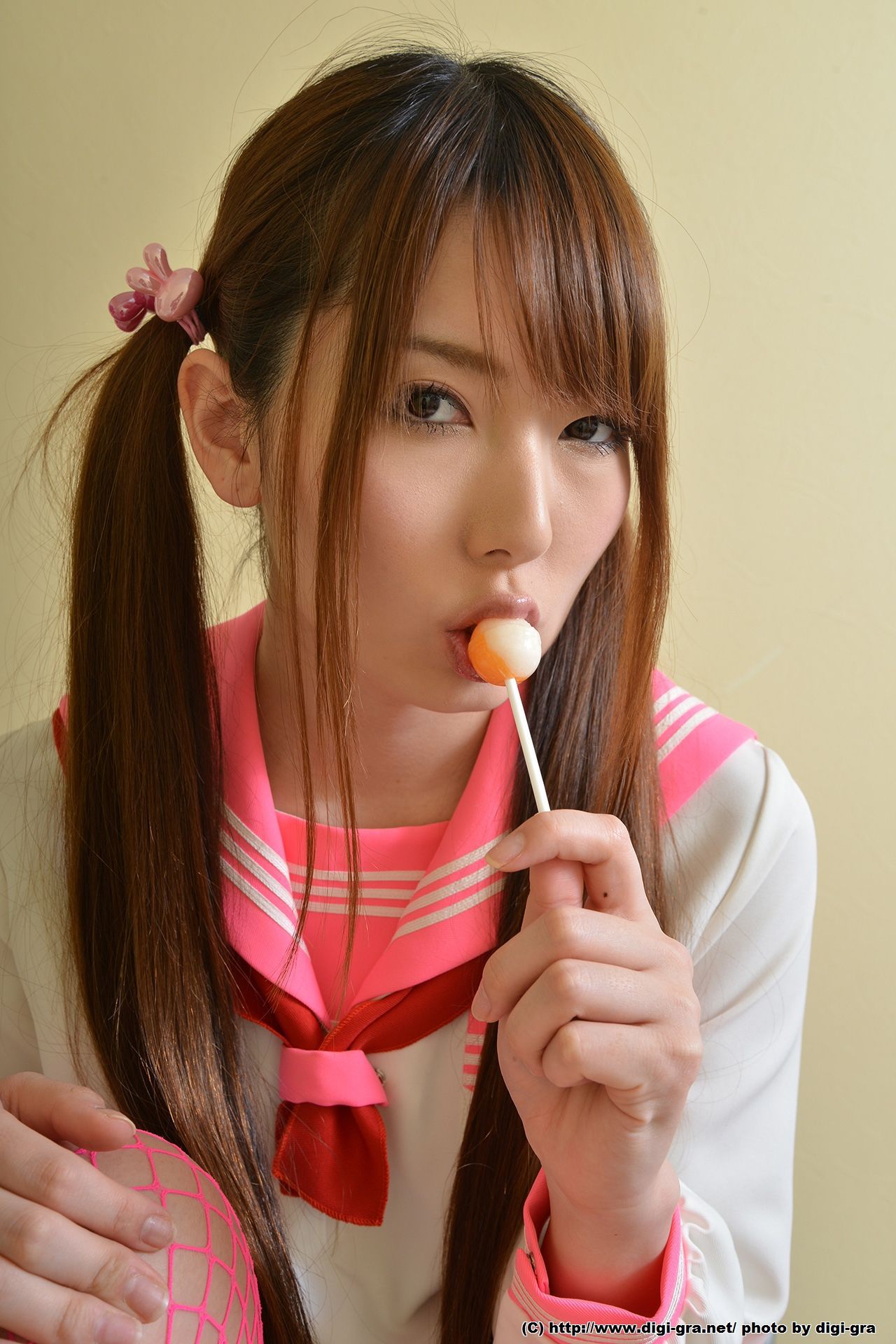 Yui Hatano 波多野結衣 红色丝袜学生制服 Set02 [Digi-Graデジグラ]