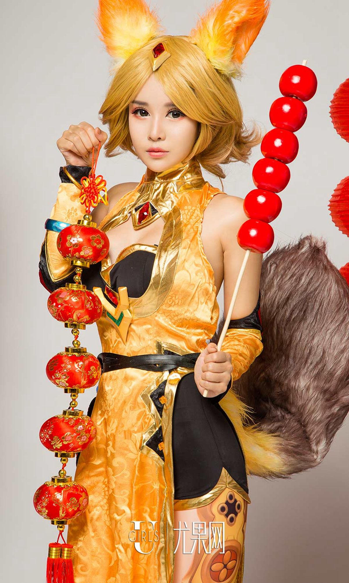 爱菲&周心怡&施诗&白熙萌&艺轩&田慕儿&筱慧《王者闹春》 [尤果圈] No.1004
