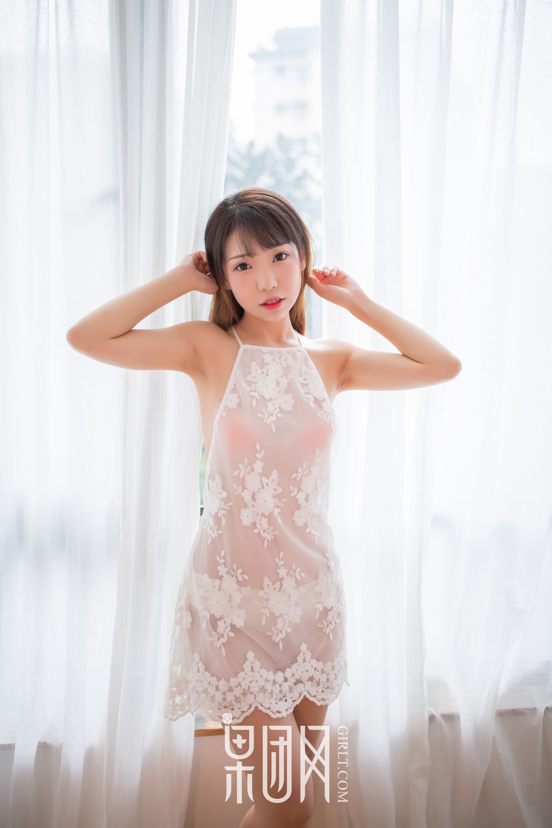 《可爱萝莉大胆尝试蕾丝诱惑！》 [果团Girlt]熊川纪信 No.012