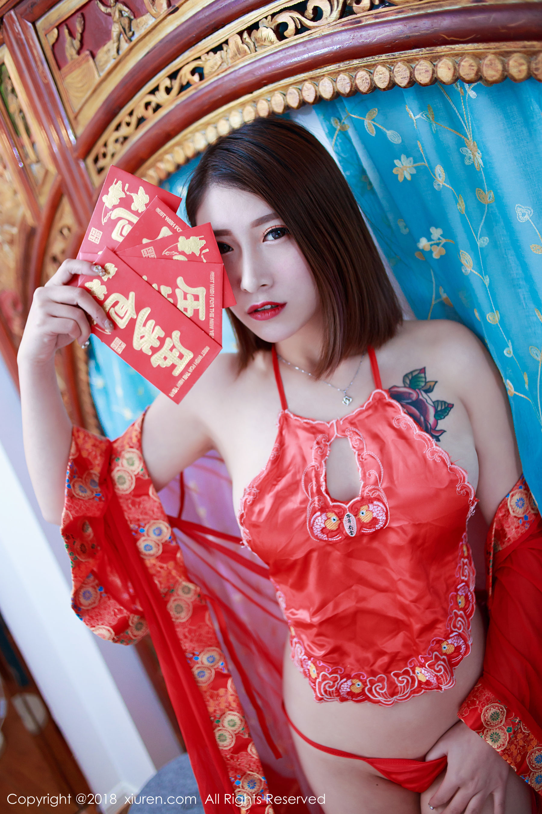 模特@杜花花《新春写真特辑》 [秀人XiuRen] No.914