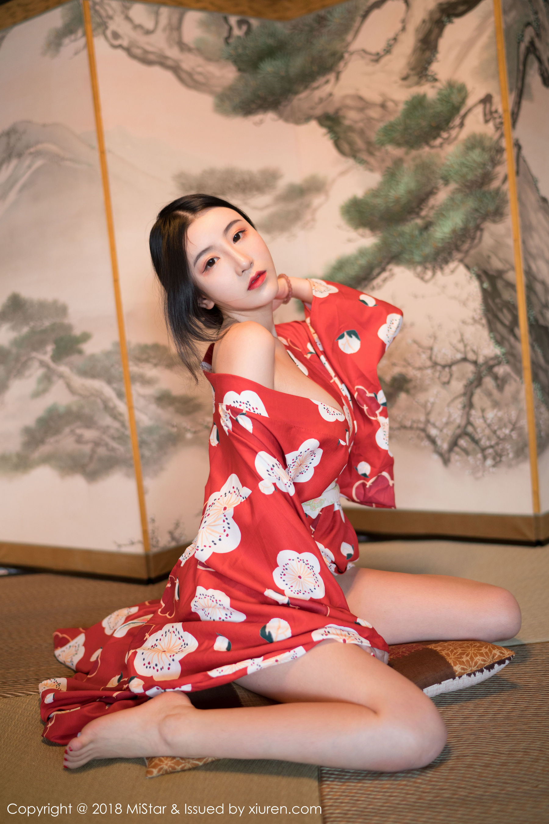 谢芷馨Sindy《娇艳红色和服》 [魅妍社MiStar] VOL.210
