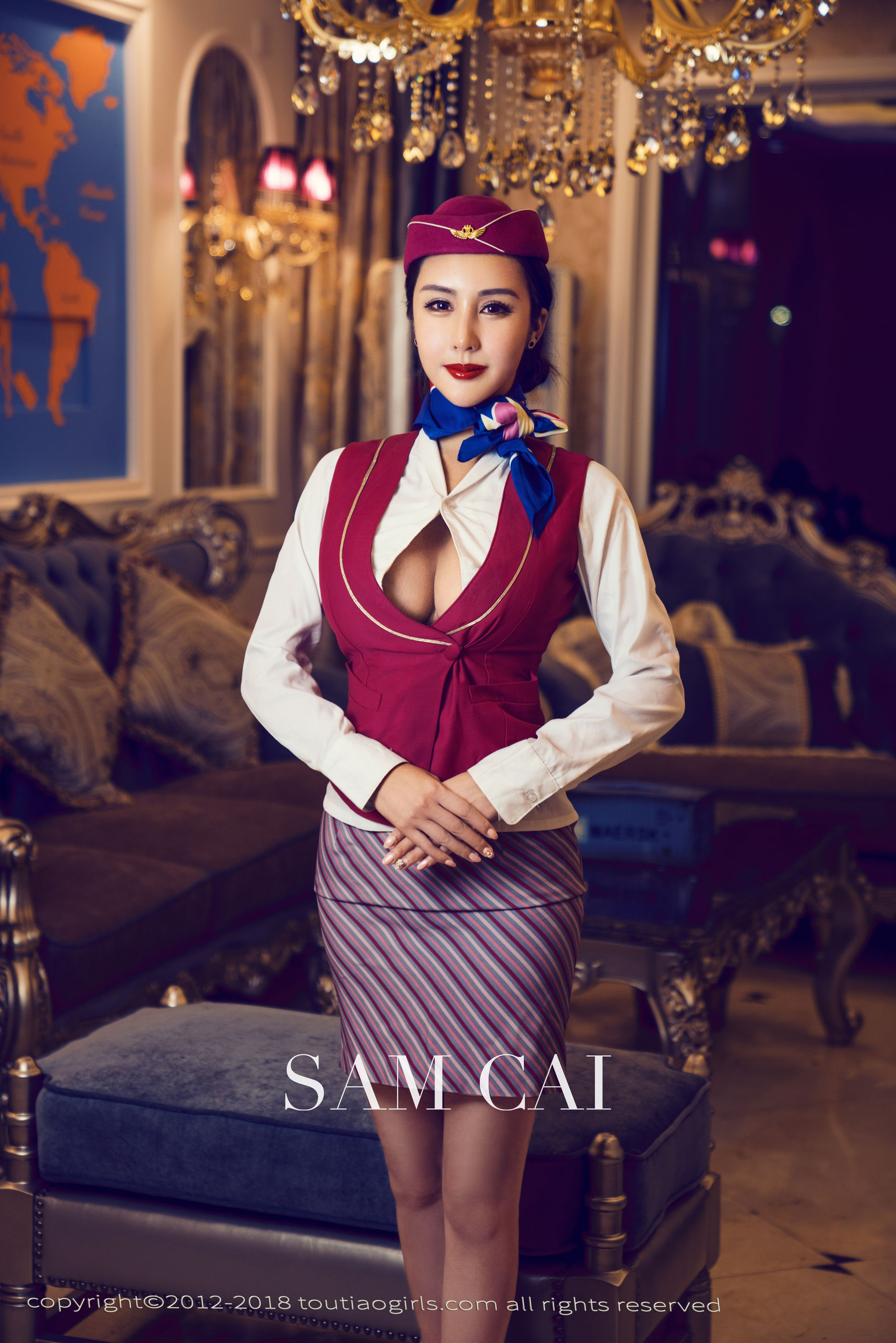 蔡老师《私人空乘》 [头条女神Toutiaogirls]