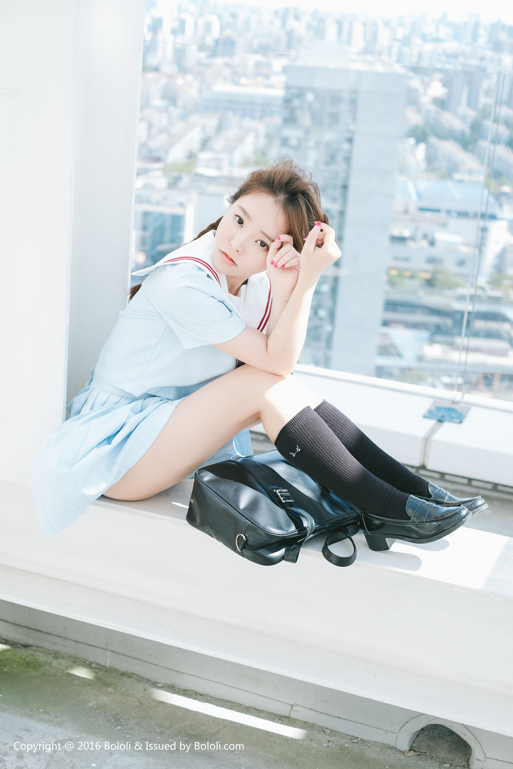柳侑绮《日系校服少女》 [激萌文化Kimoe] Vol.025