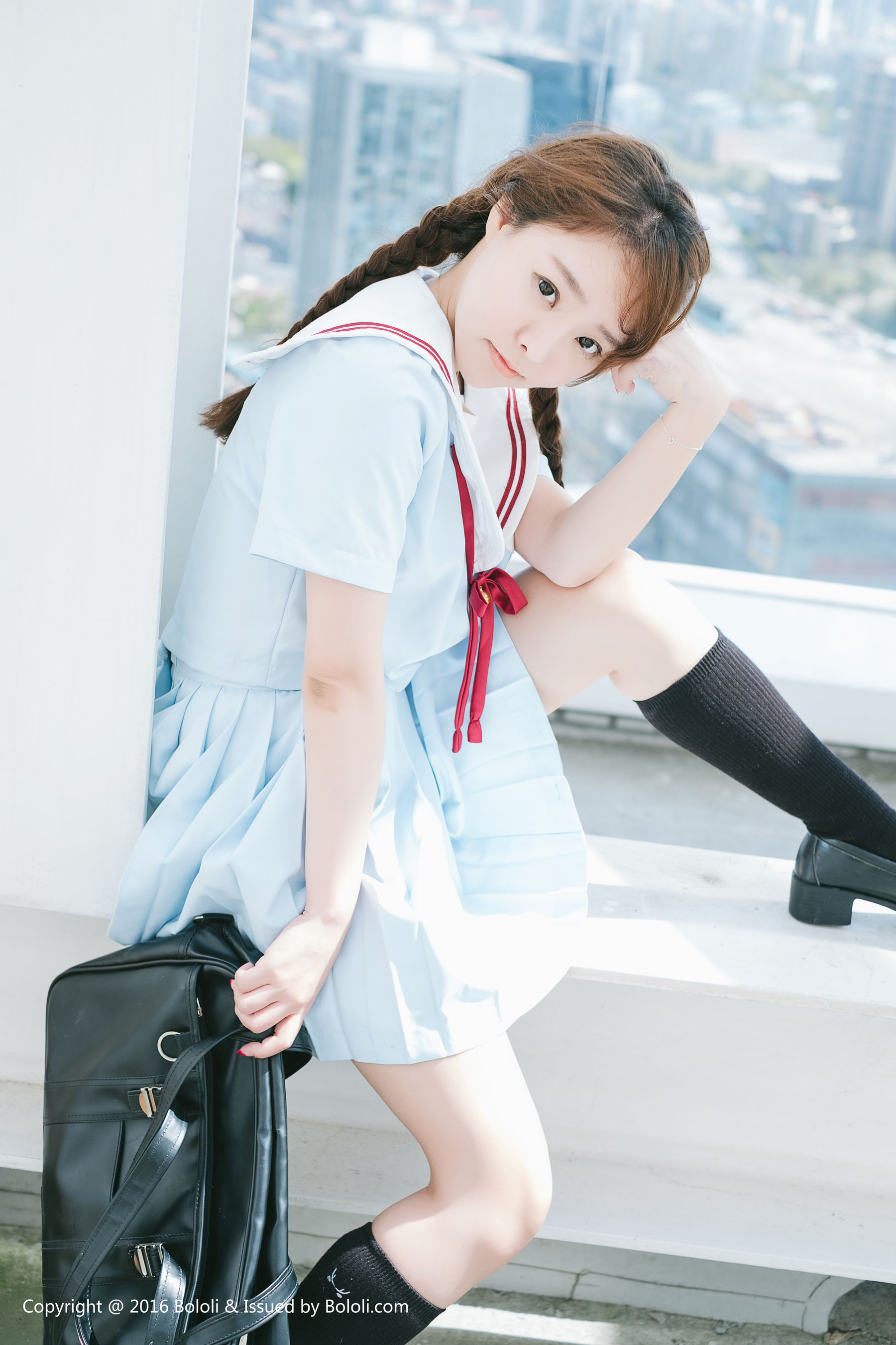 柳侑绮《日系校服少女》 [激萌文化Kimoe] Vol.025