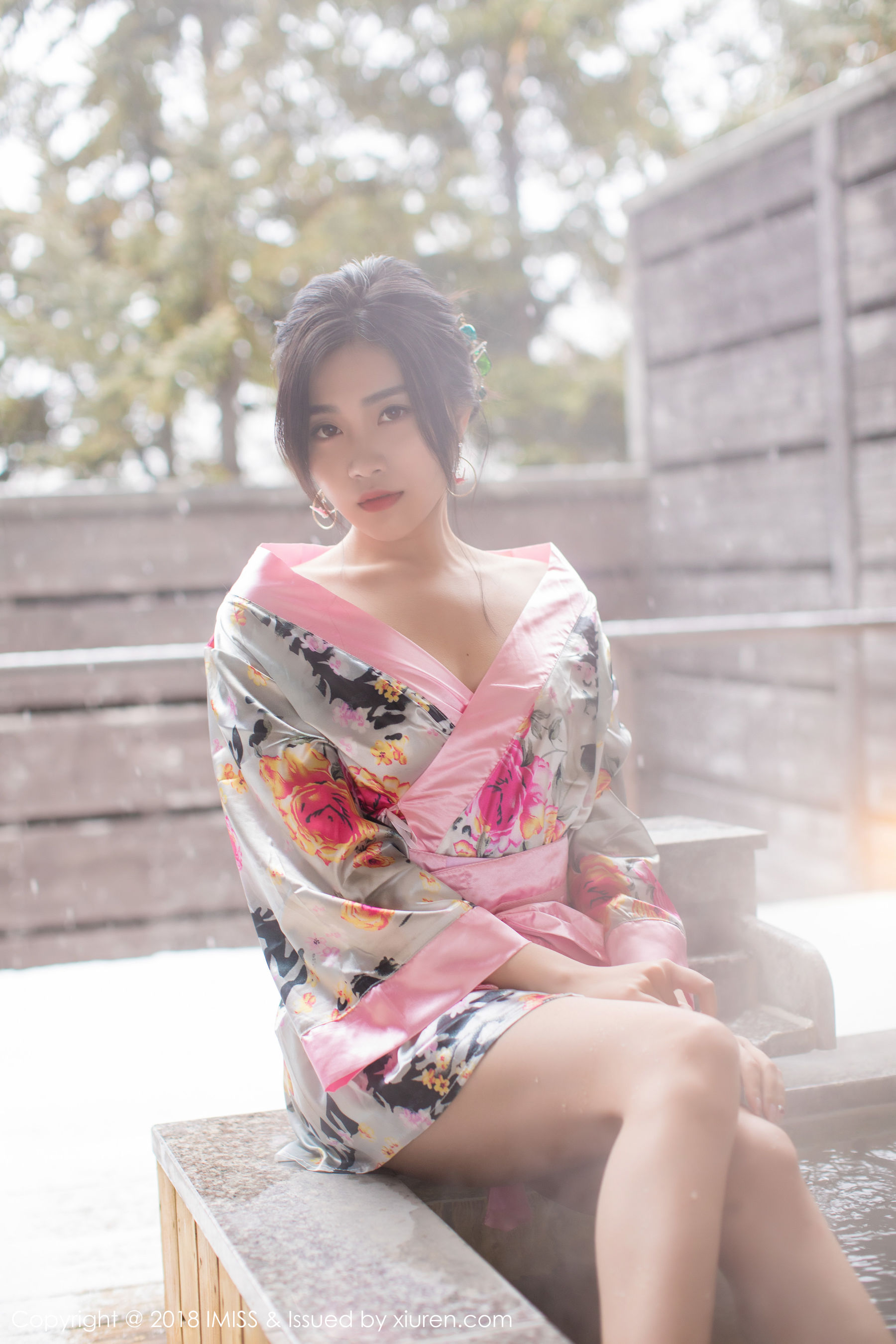 许诺Sabrina《浴池和服+蕾丝美腿》 [爱蜜社IMiss] Vol.221