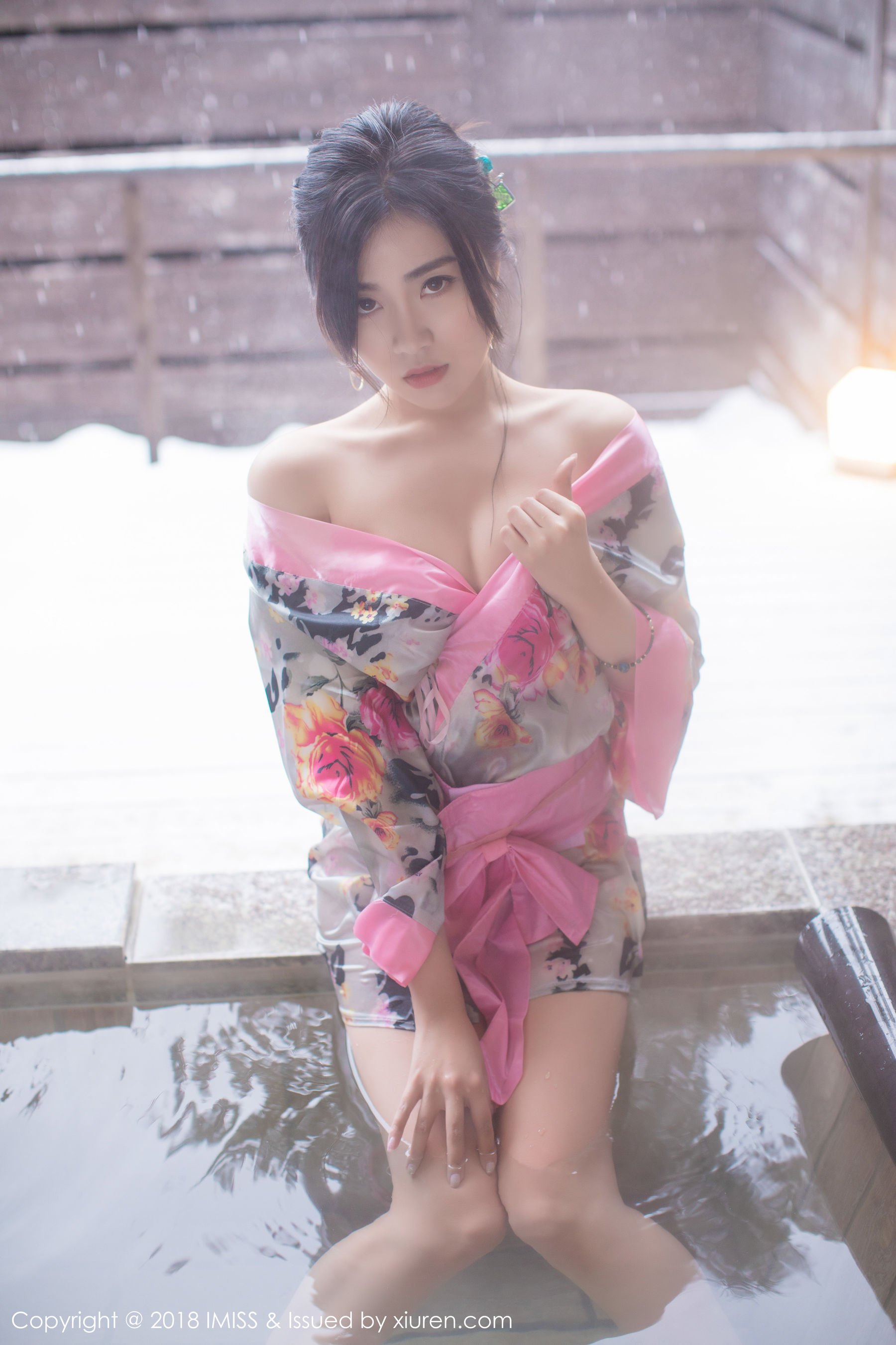 许诺Sabrina《浴池和服+蕾丝美腿》 [爱蜜社IMiss] Vol.221