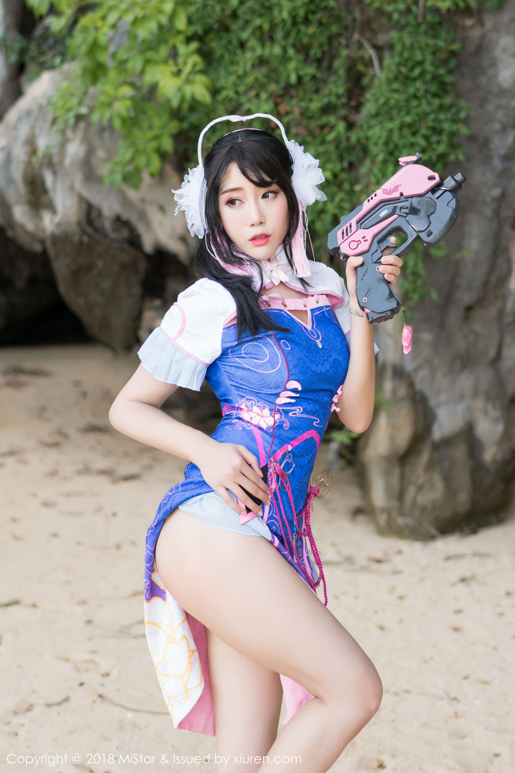 兜豆靓Youlina《外拍COS不知火舞与DVA》 [魅妍社MiStar] VOL.215