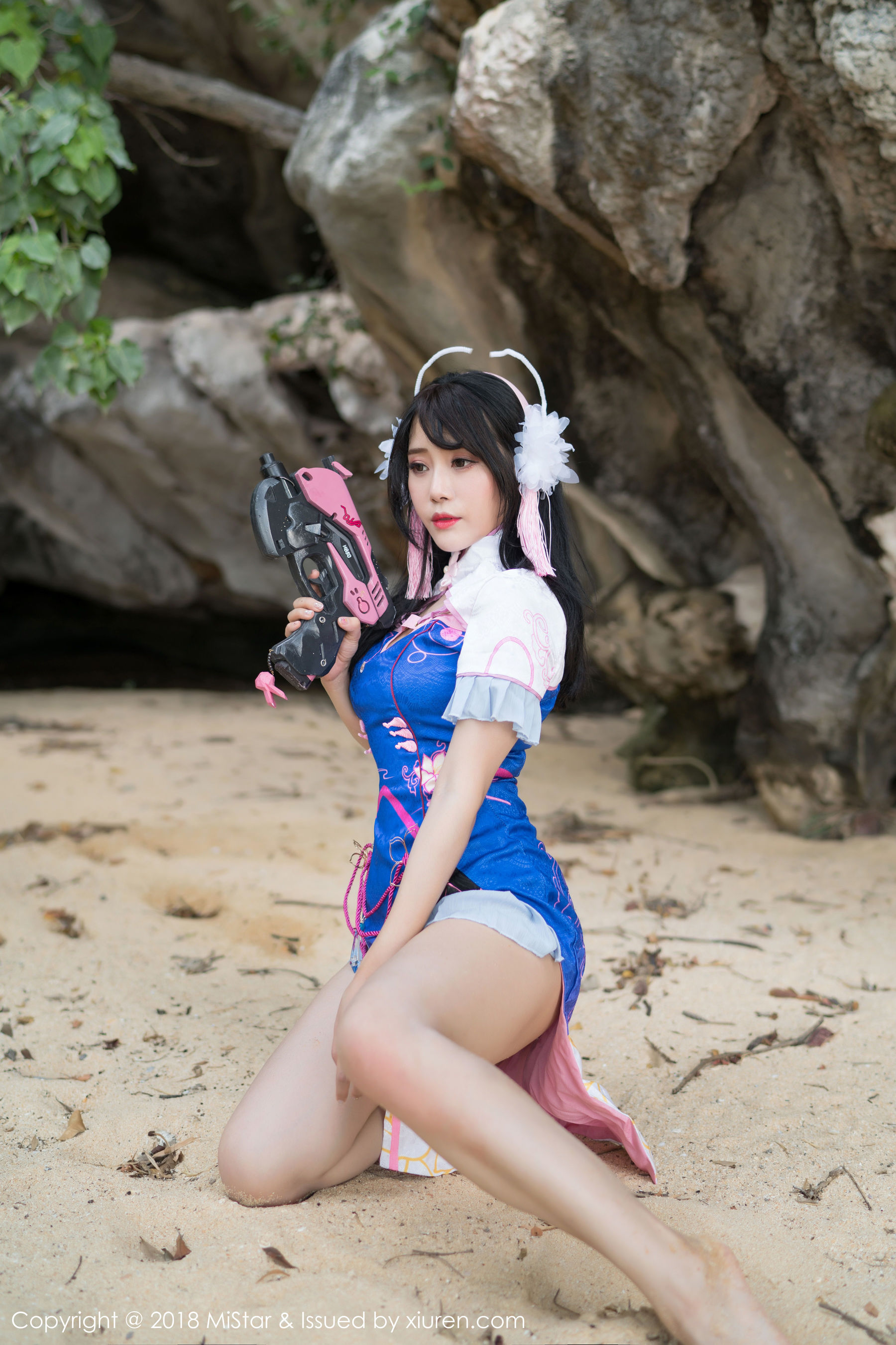 兜豆靓Youlina《外拍COS不知火舞与DVA》 [魅妍社MiStar] VOL.215