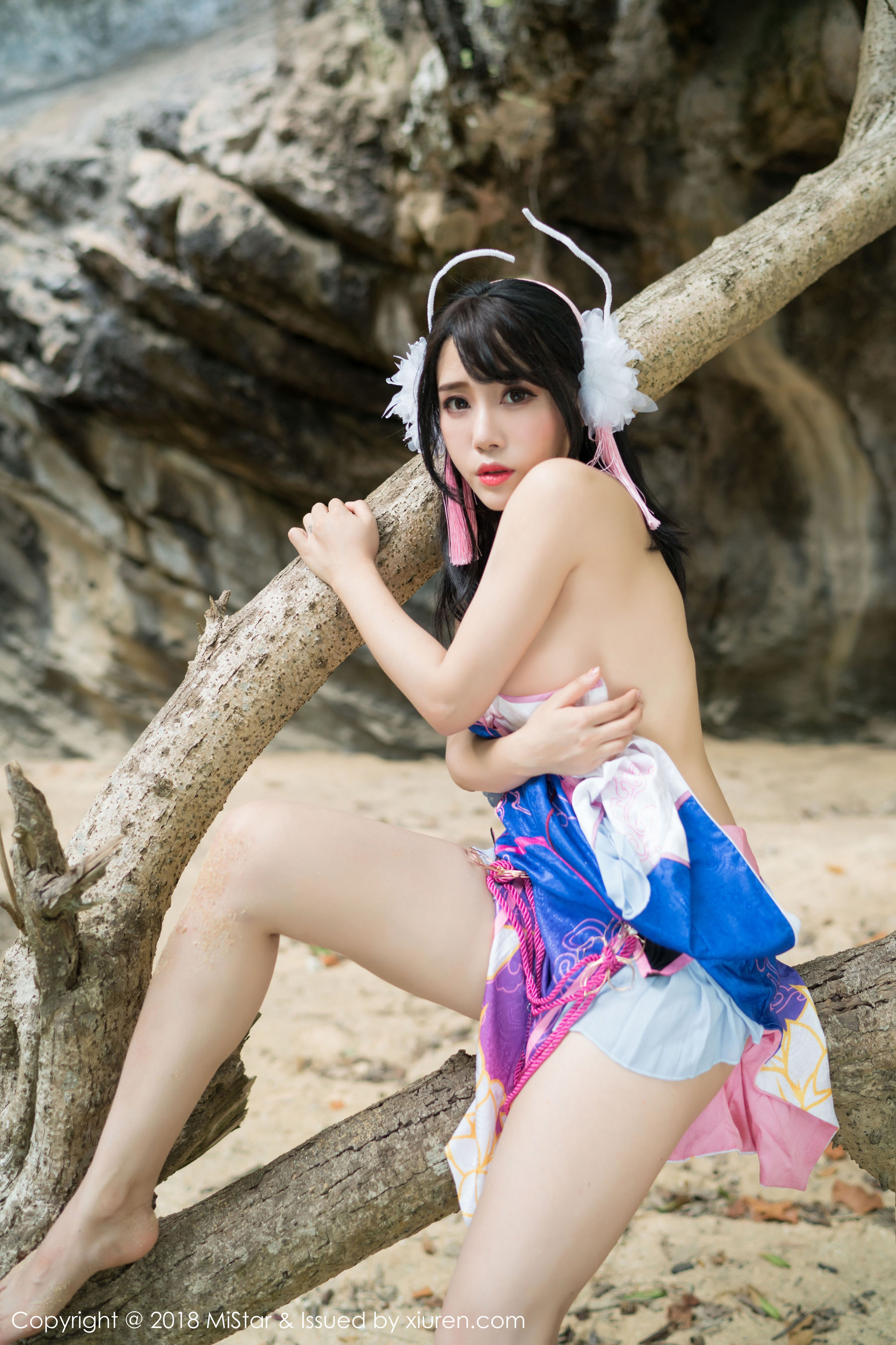 兜豆靓Youlina《外拍COS不知火舞与DVA》 [魅妍社MiStar] VOL.215