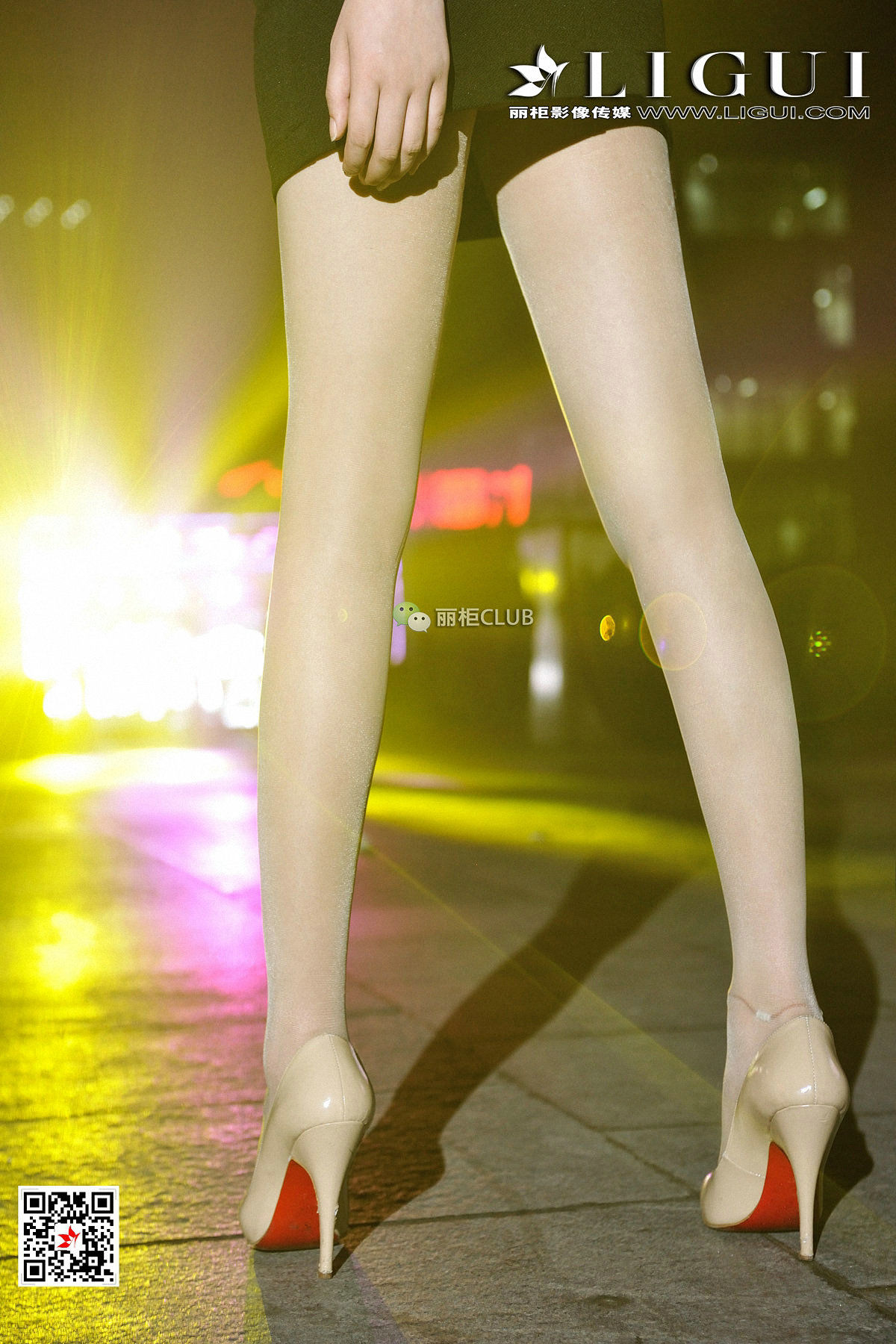 腿模凌凌《美腿夜拍》 [丽柜Ligui]