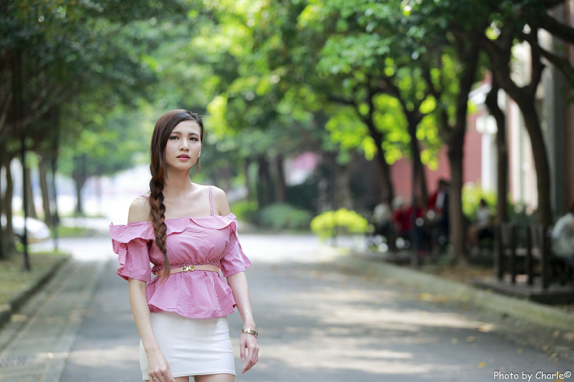 [台湾正妹] 蔡译心Candice《師範大學外拍》3套服装