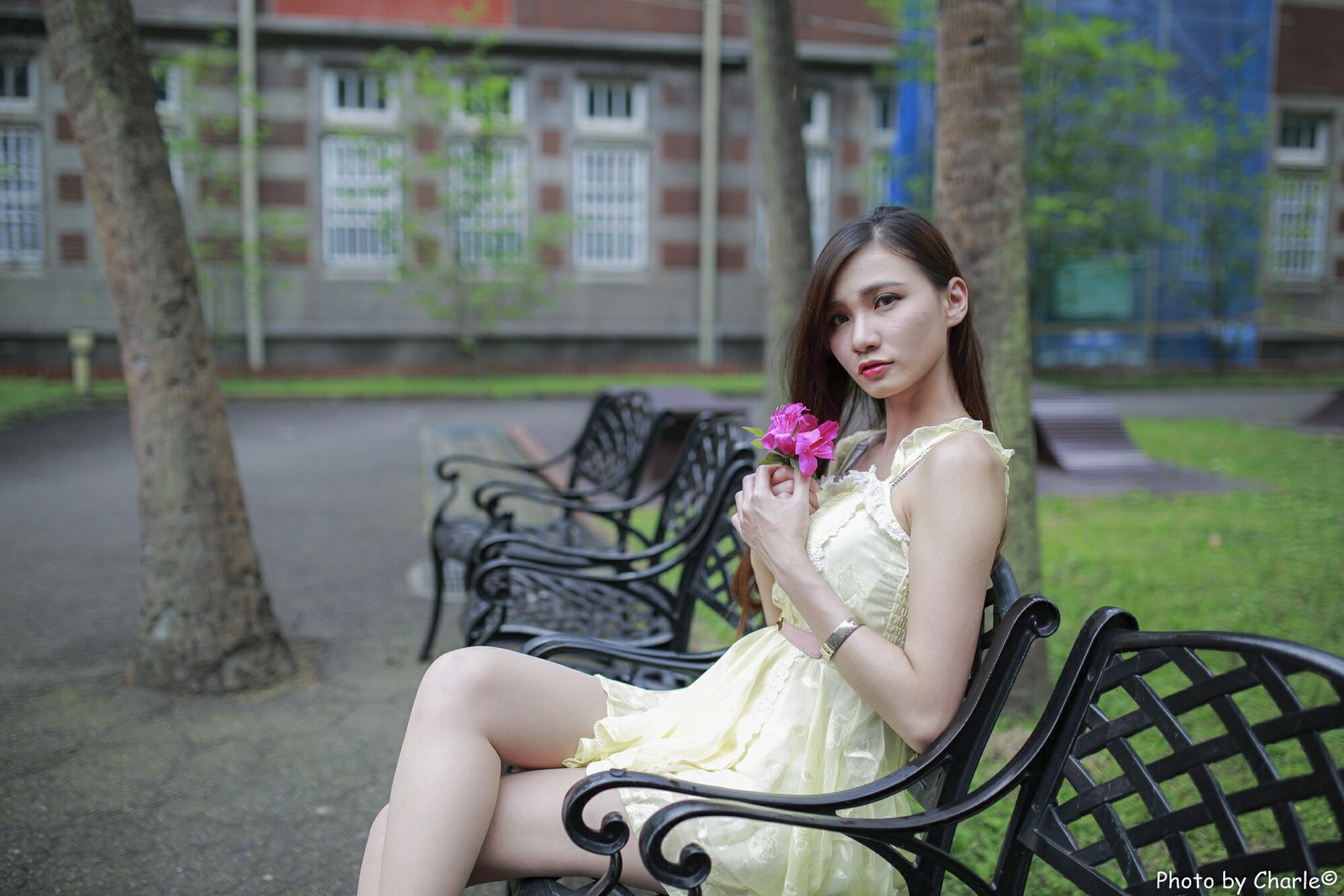 [台湾正妹] 蔡译心Candice《師範大學外拍》3套服装