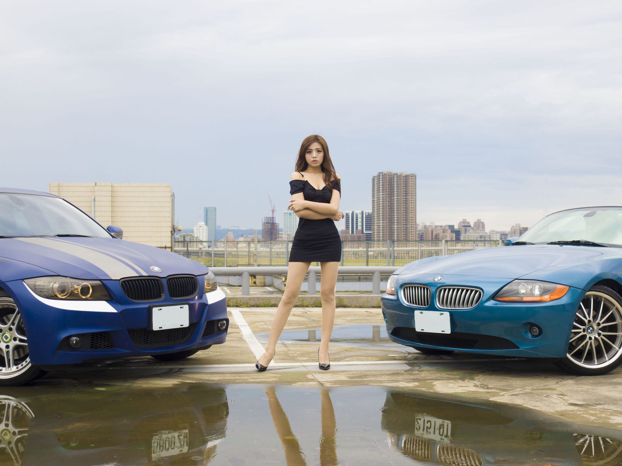 [台湾网红美女] Anna chen 洛陽停車場