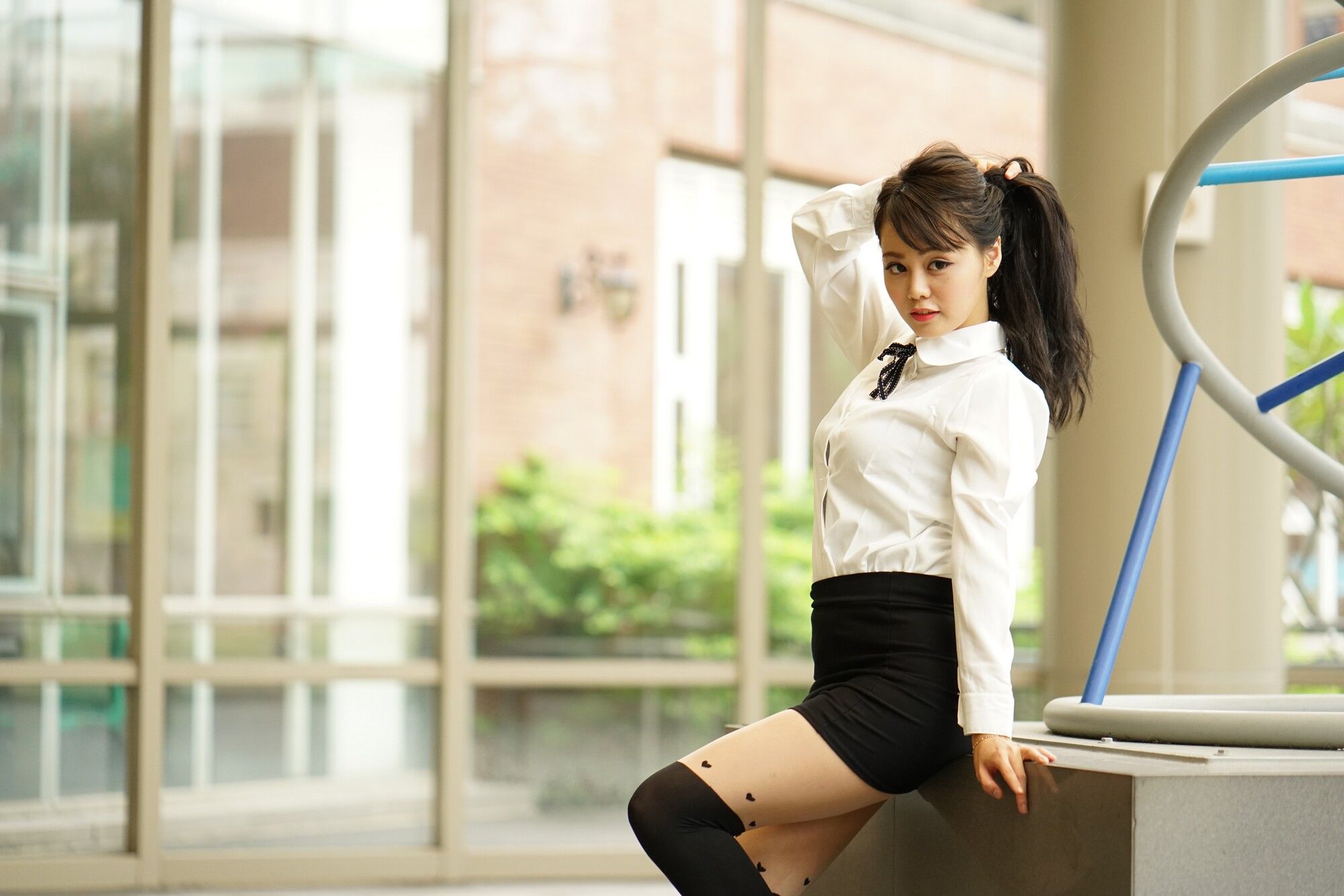 [台湾网红美女] Candy孙卉彤《亚洲大学外拍》