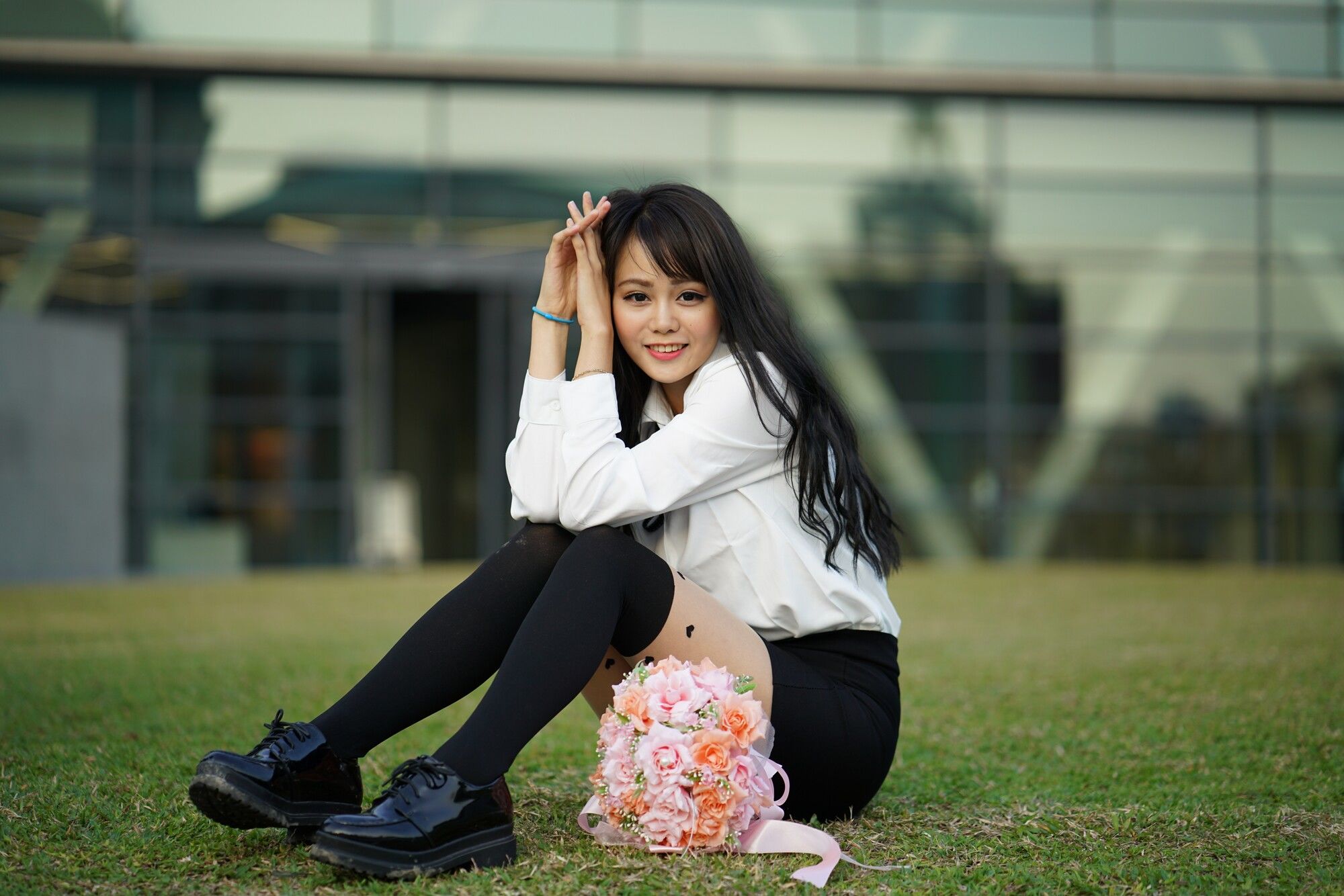 [台湾网红美女] Candy孙卉彤《亚洲大学外拍》