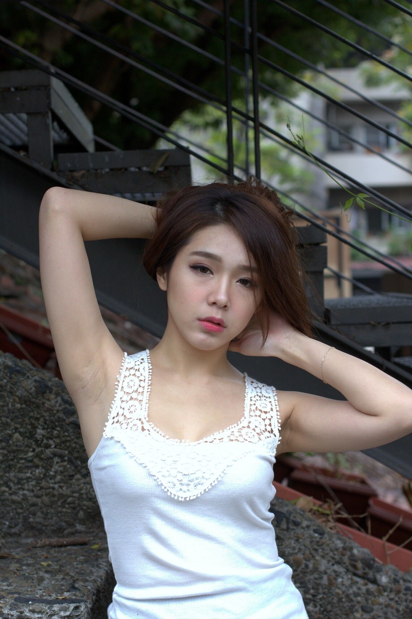 [台湾网红美女] Baby66 黑丝街拍