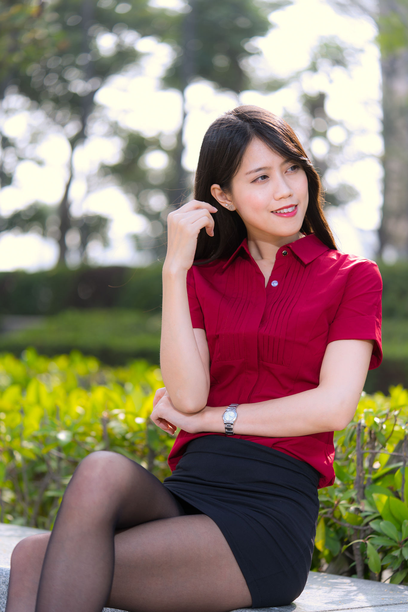 [台湾网红美女] Candy宝儿《夢時代黑丝街拍》