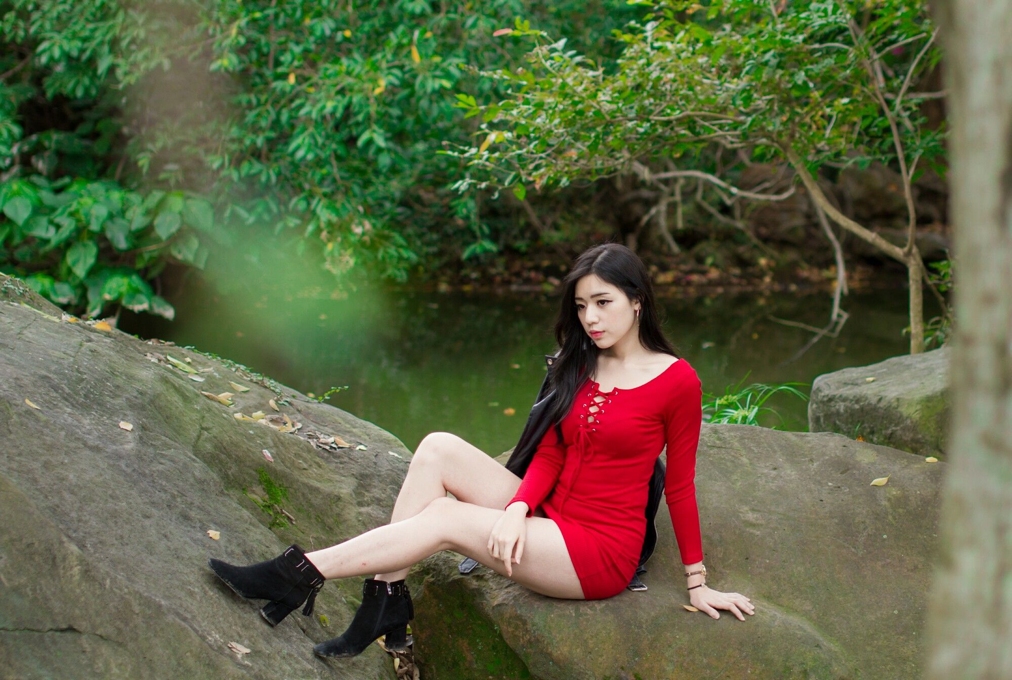 [台湾网红美女] 谢立琪 大安森林公園