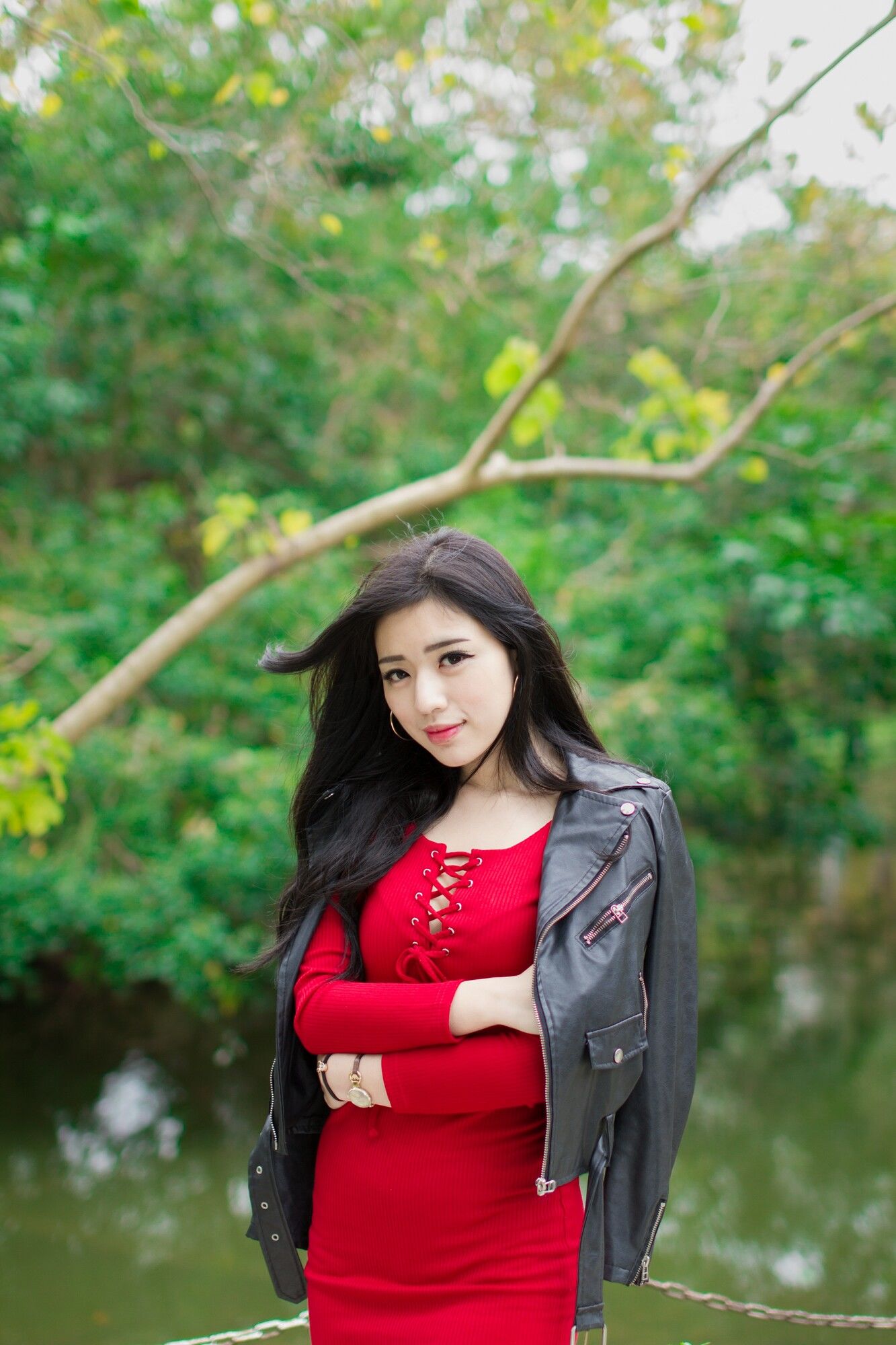 [台湾网红美女] 谢立琪 大安森林公園