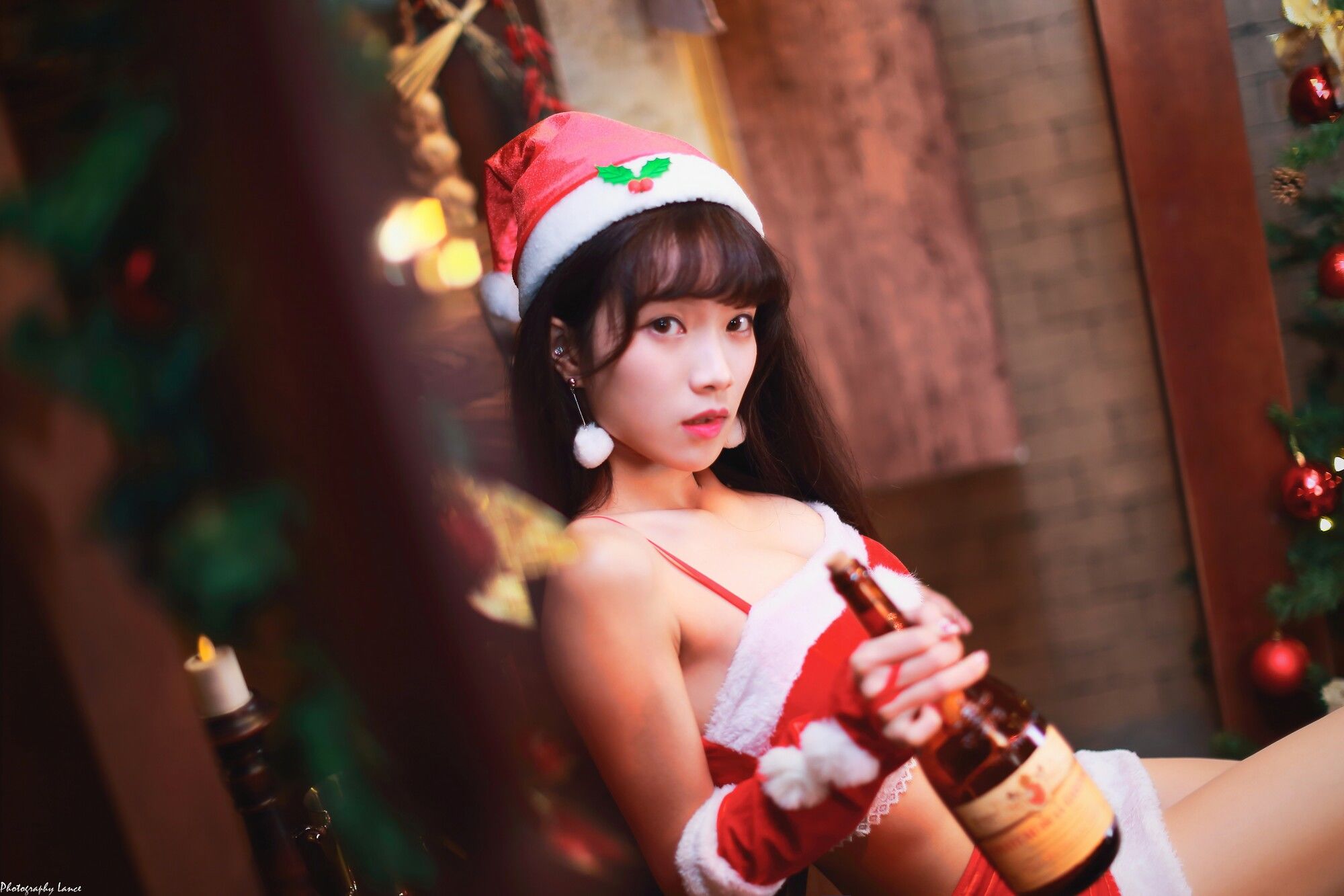 [台湾网红美女] Kitty 2017圣诞女郎 聖誕酒館