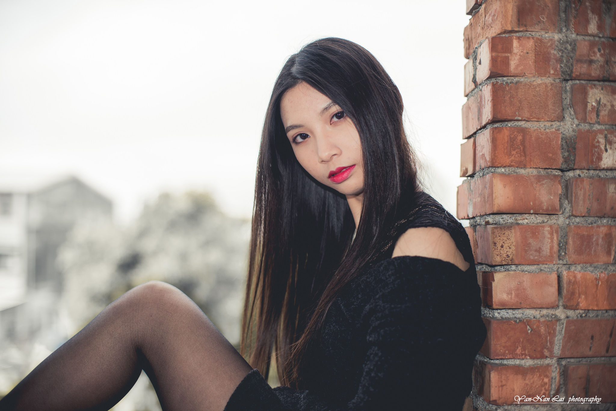 [台湾嫩模] Jenny《黑丝外拍》