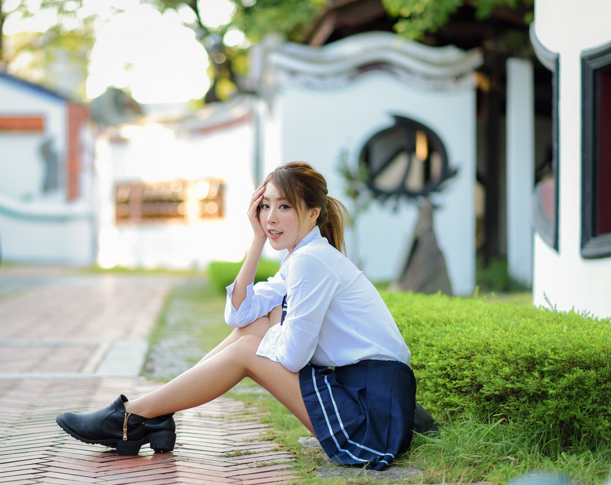[台湾嫩模] Miso夏晴《古典旗袍+清新校服》