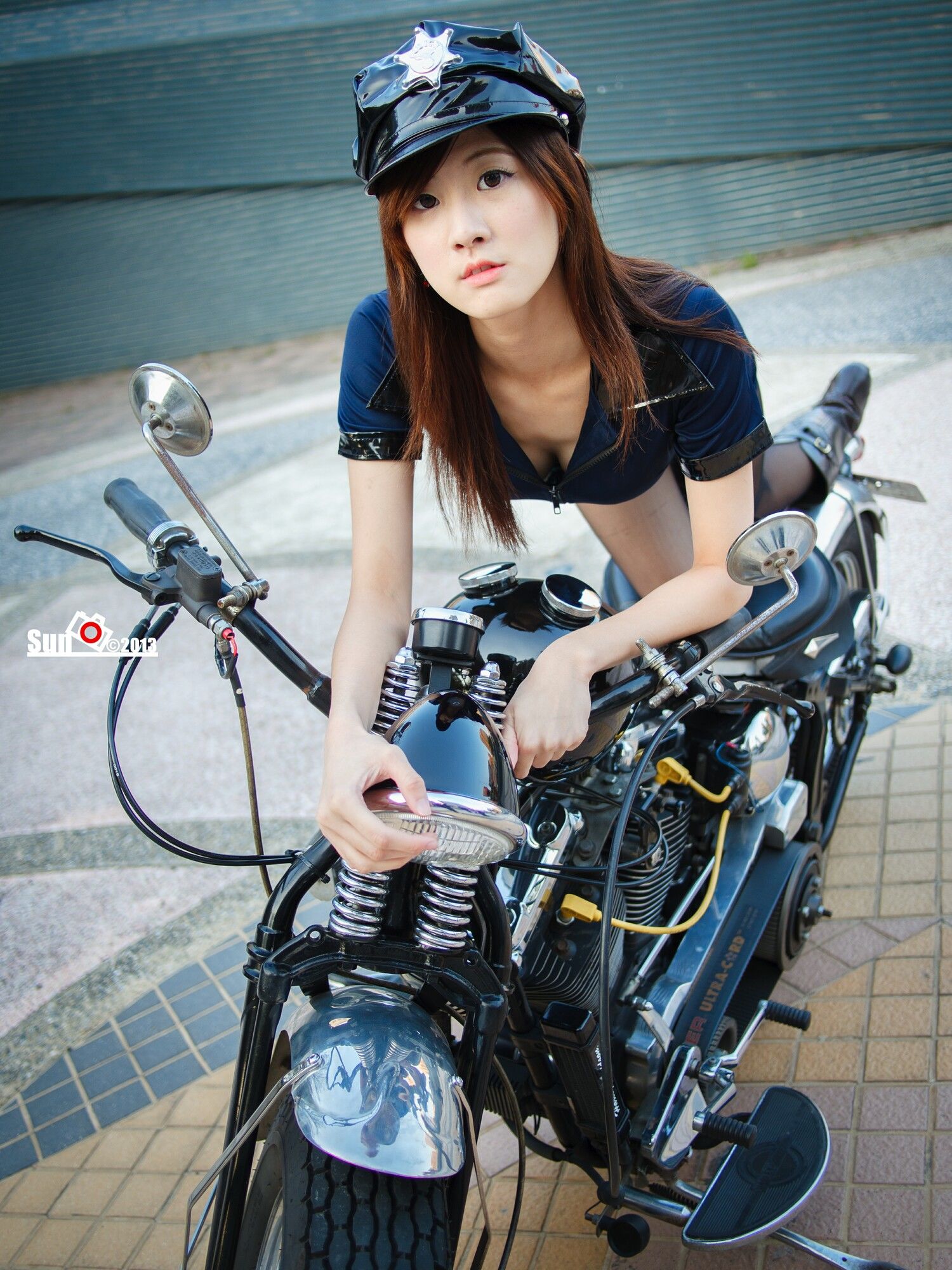 [台湾女神] 林茉晶 - 哈雷女警与空姐