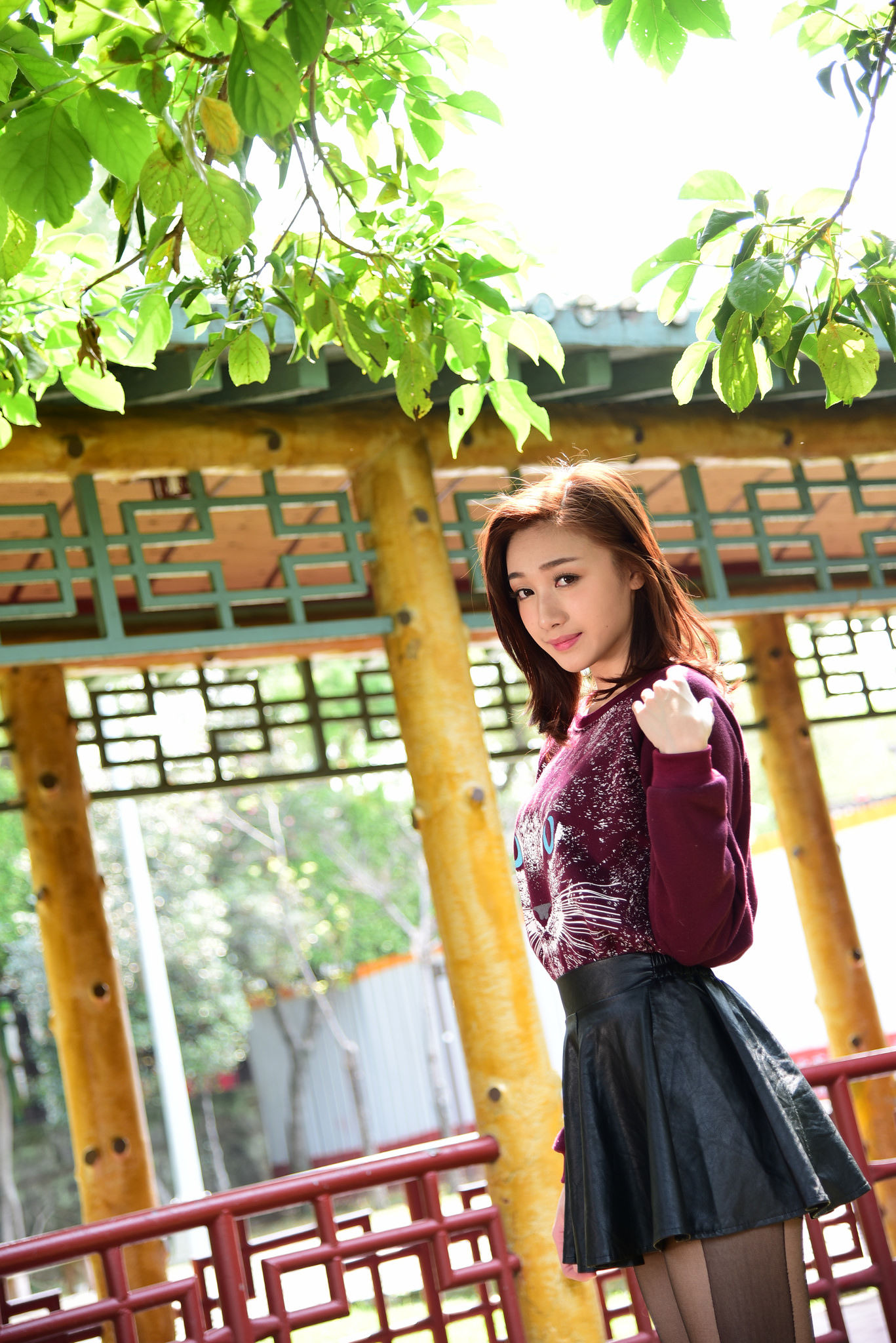 [台湾嫩模] 段璟乐/璟樂《雙溪公園 外拍（三套服装）》