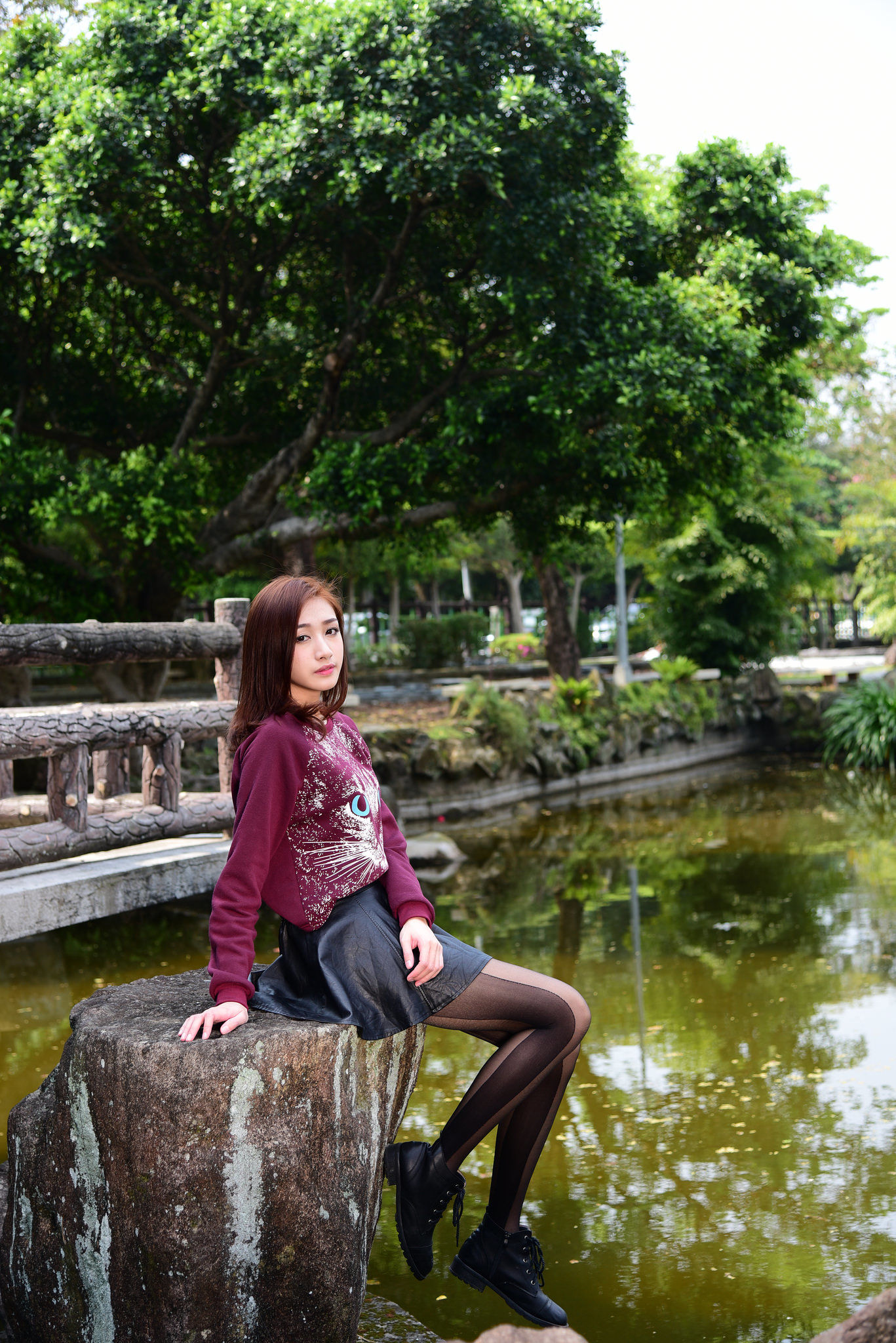 [台湾嫩模] 段璟乐/璟樂《雙溪公園 外拍（三套服装）》