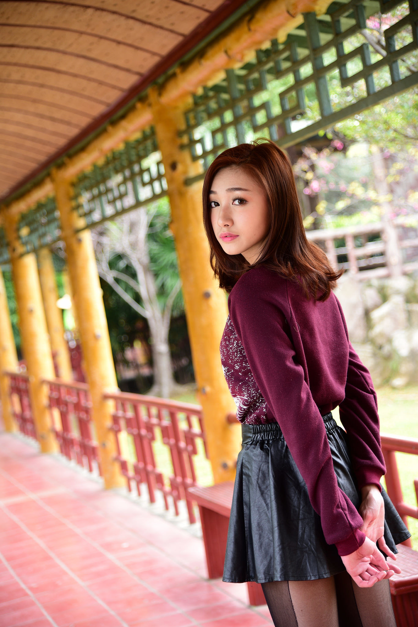 [台湾嫩模] 段璟乐/璟樂《雙溪公園 外拍（三套服装）》