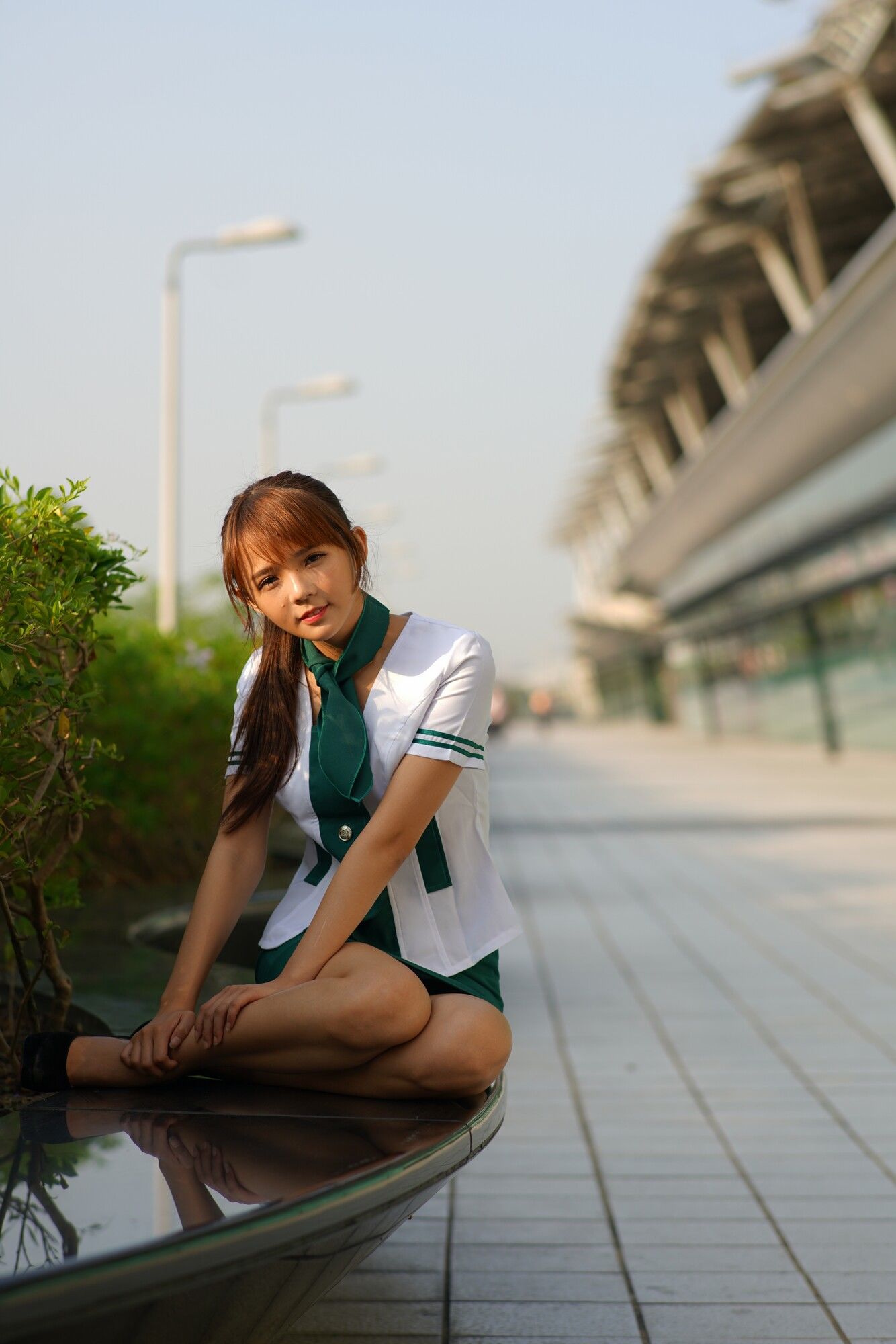 [台湾女神] 苏郁媛《烏日高鐵～空姐制服》