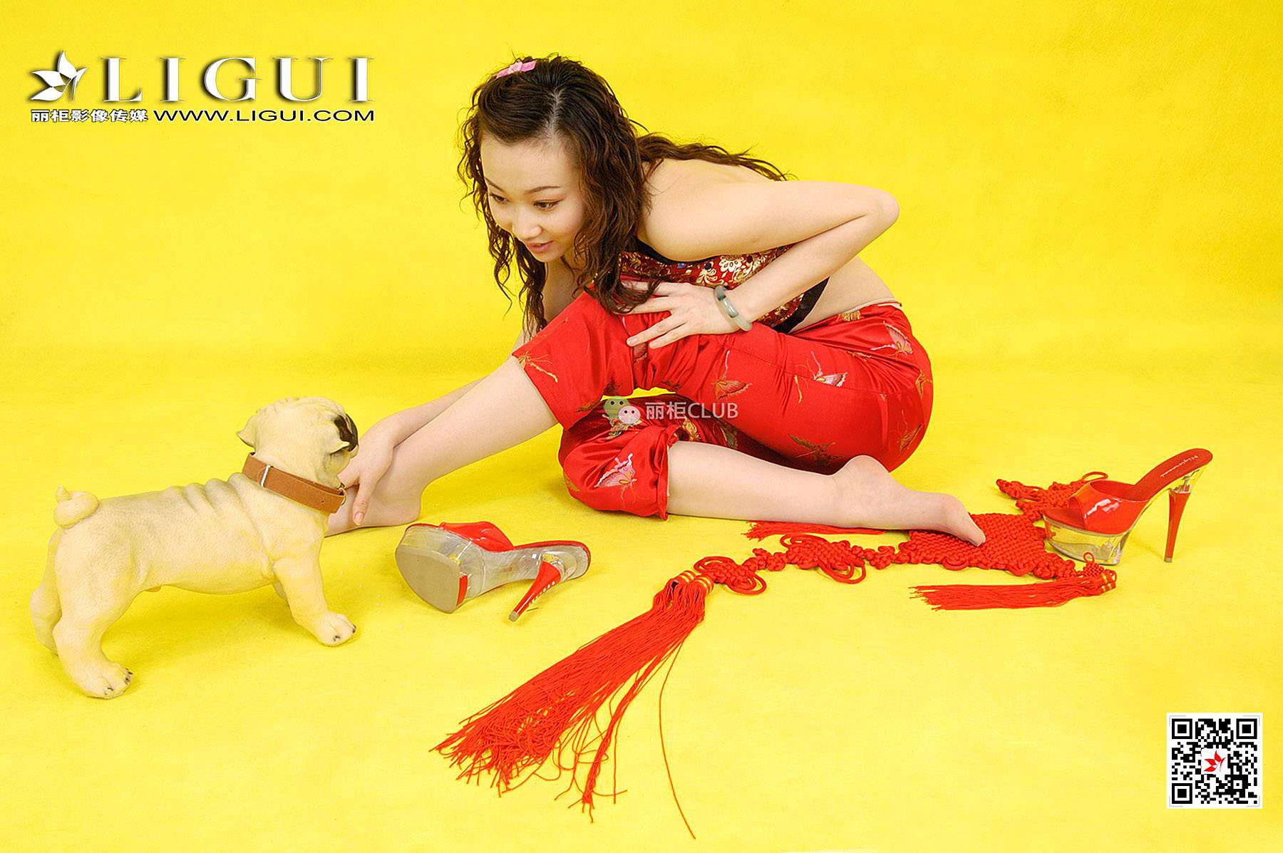 璐璐《新春丝足》 [丽柜LIGUI] 网络丽人