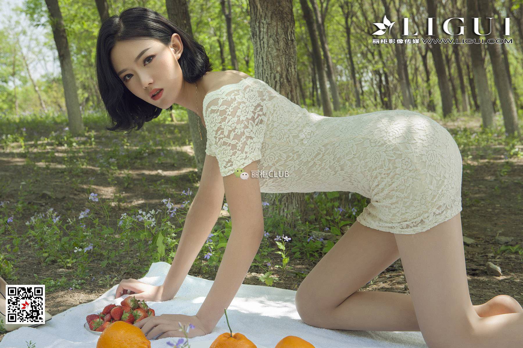 腿模敏儿《水果丝足》 [丽柜LIGUI] 美腿丝足
