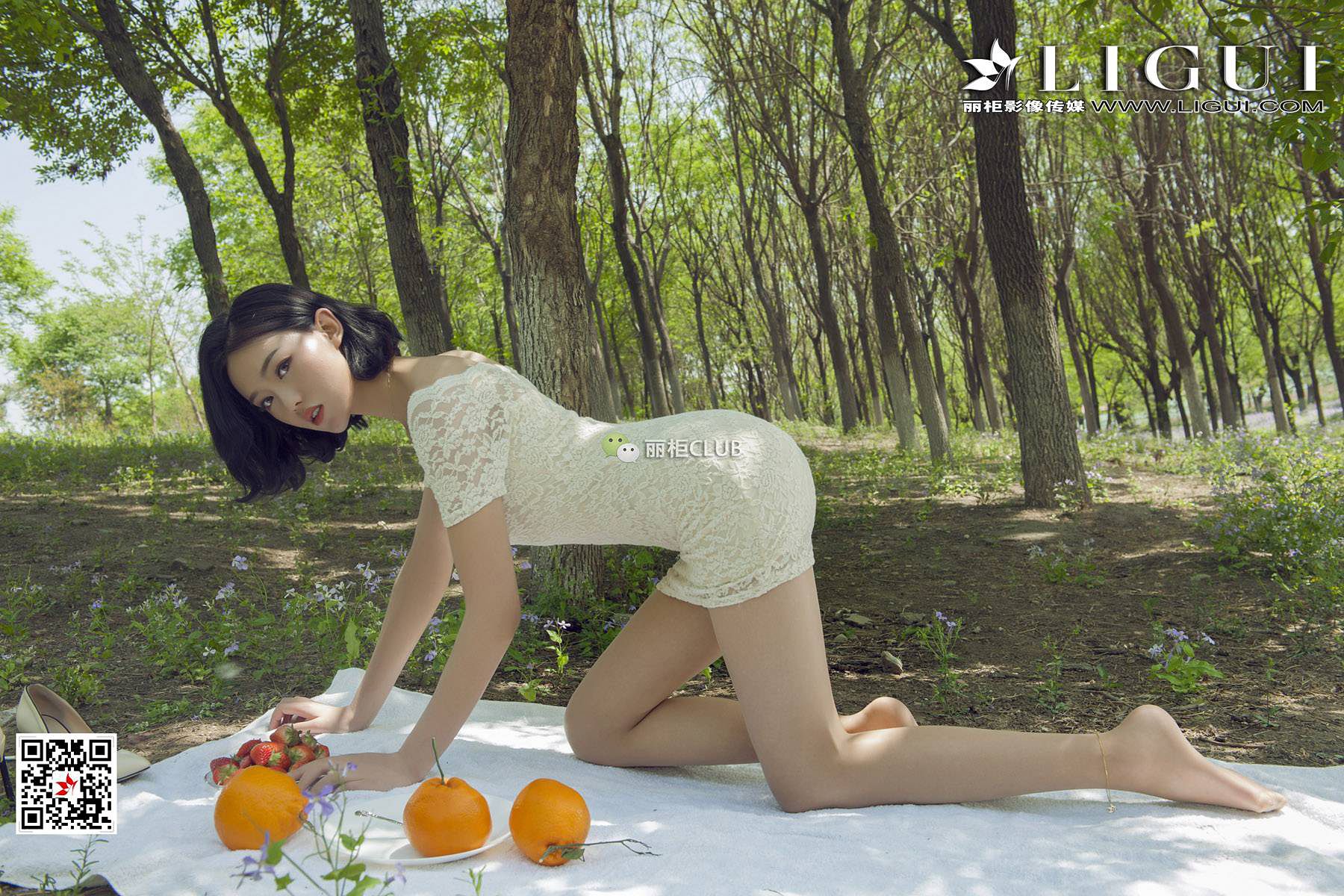 腿模敏儿《水果丝足》 [丽柜LIGUI] 美腿丝足