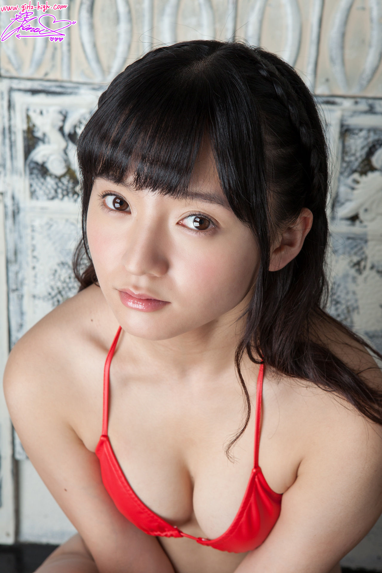 [Girlz-High] Ayana Nishinaga 西永彩奈 - 红色比基尼 - ghwb_003_006