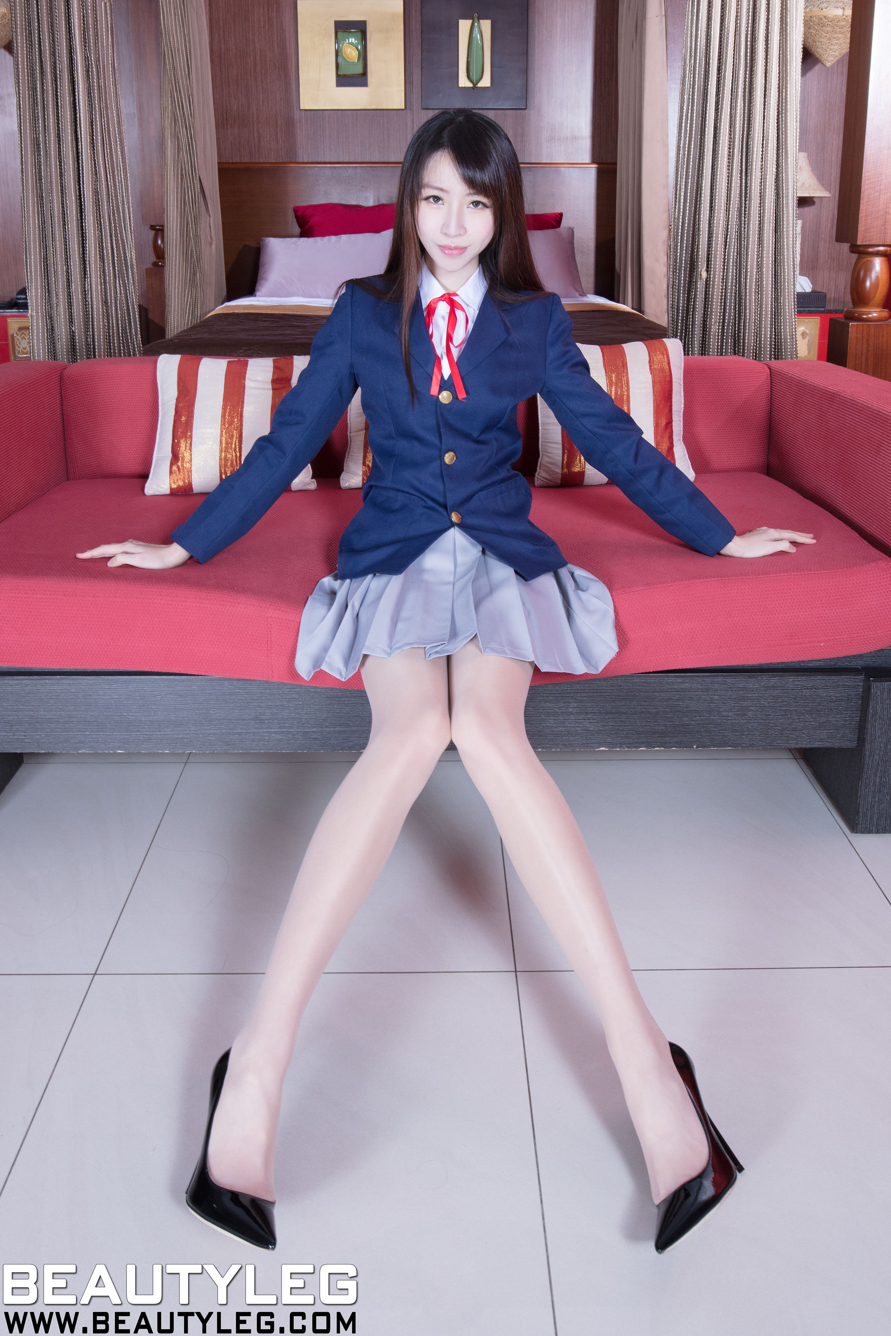 腿模Nancy《JK制服+肉丝袜美腿》 [Beautyleg] No.1628