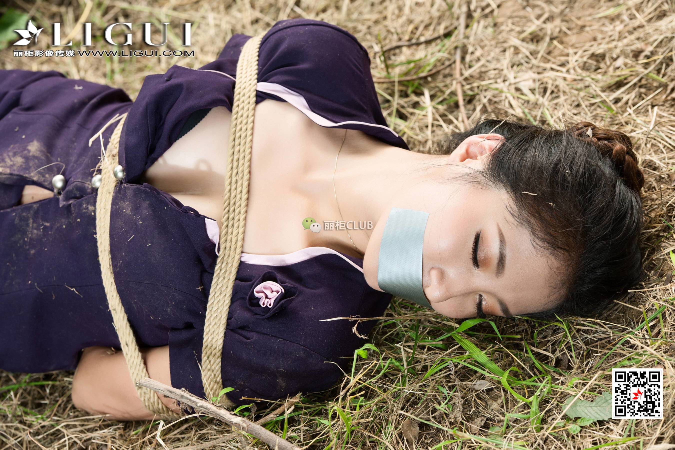 腿模思彤《外拍绳艺人体摄影》 [丽柜LIGUI] 网络丽人
