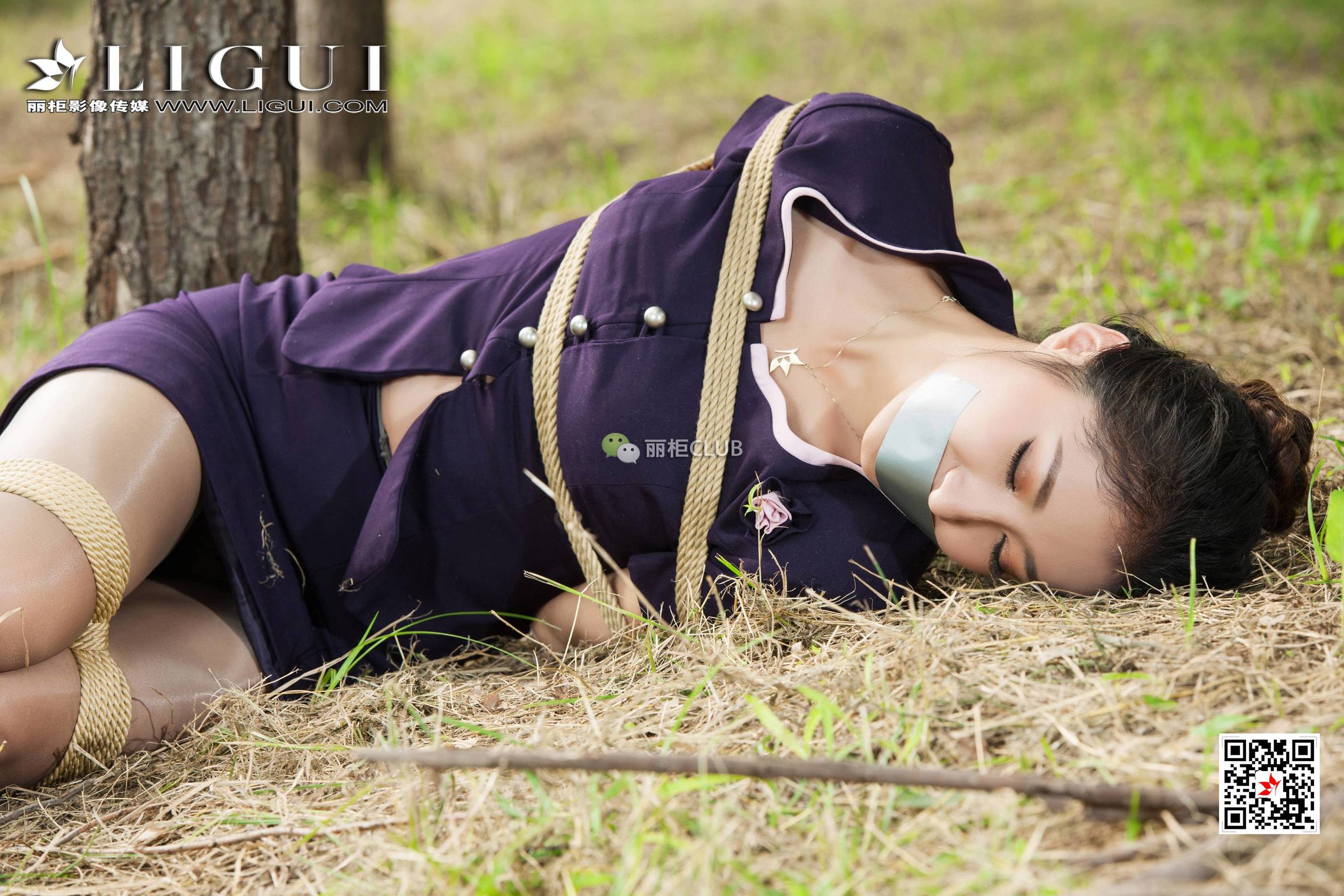 腿模思彤《外拍绳艺人体摄影》 [丽柜LIGUI] 网络丽人